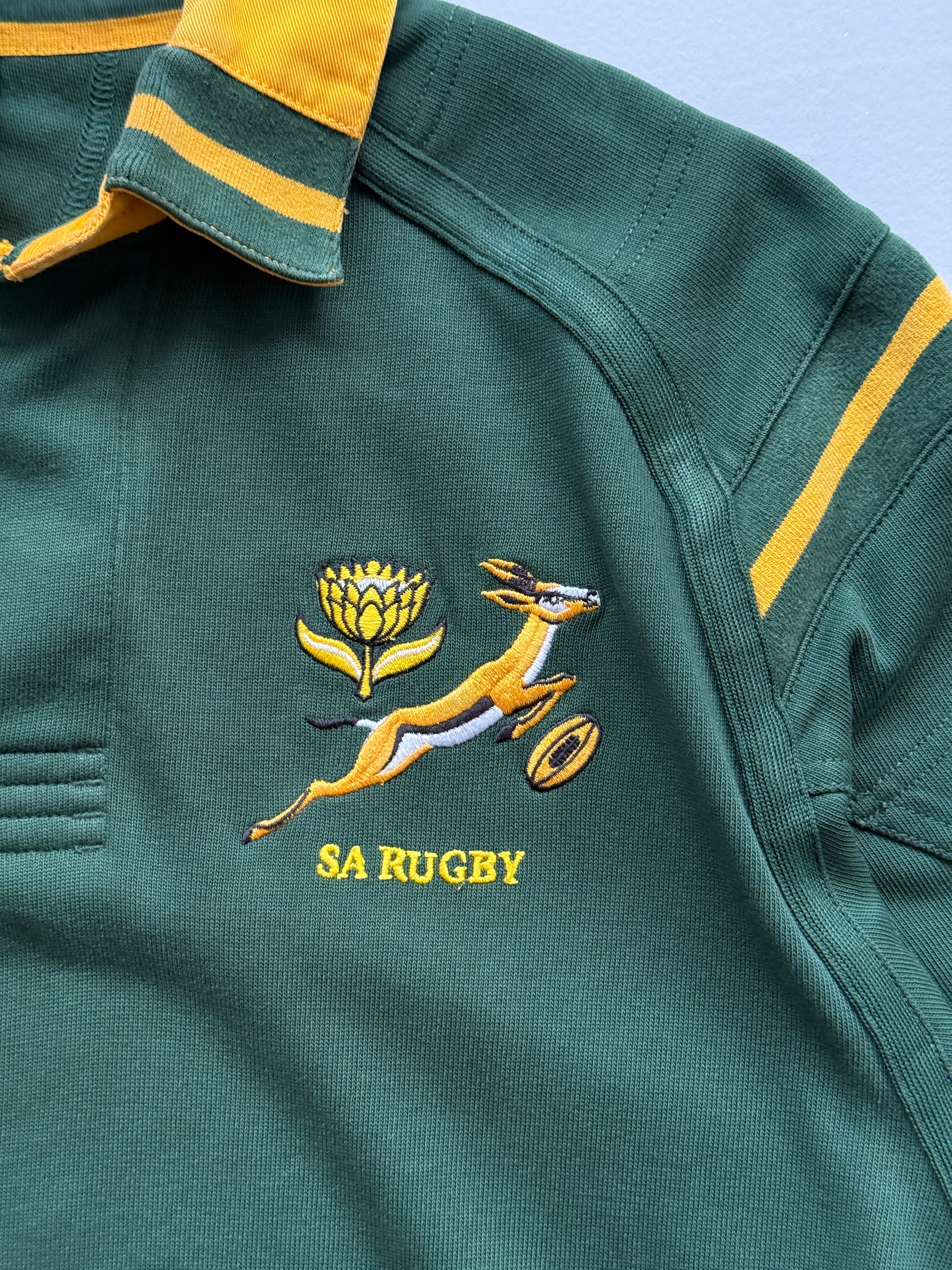 Nike SA Rugby Springboks Vintage Long Sleeve Rugby Polo - Small