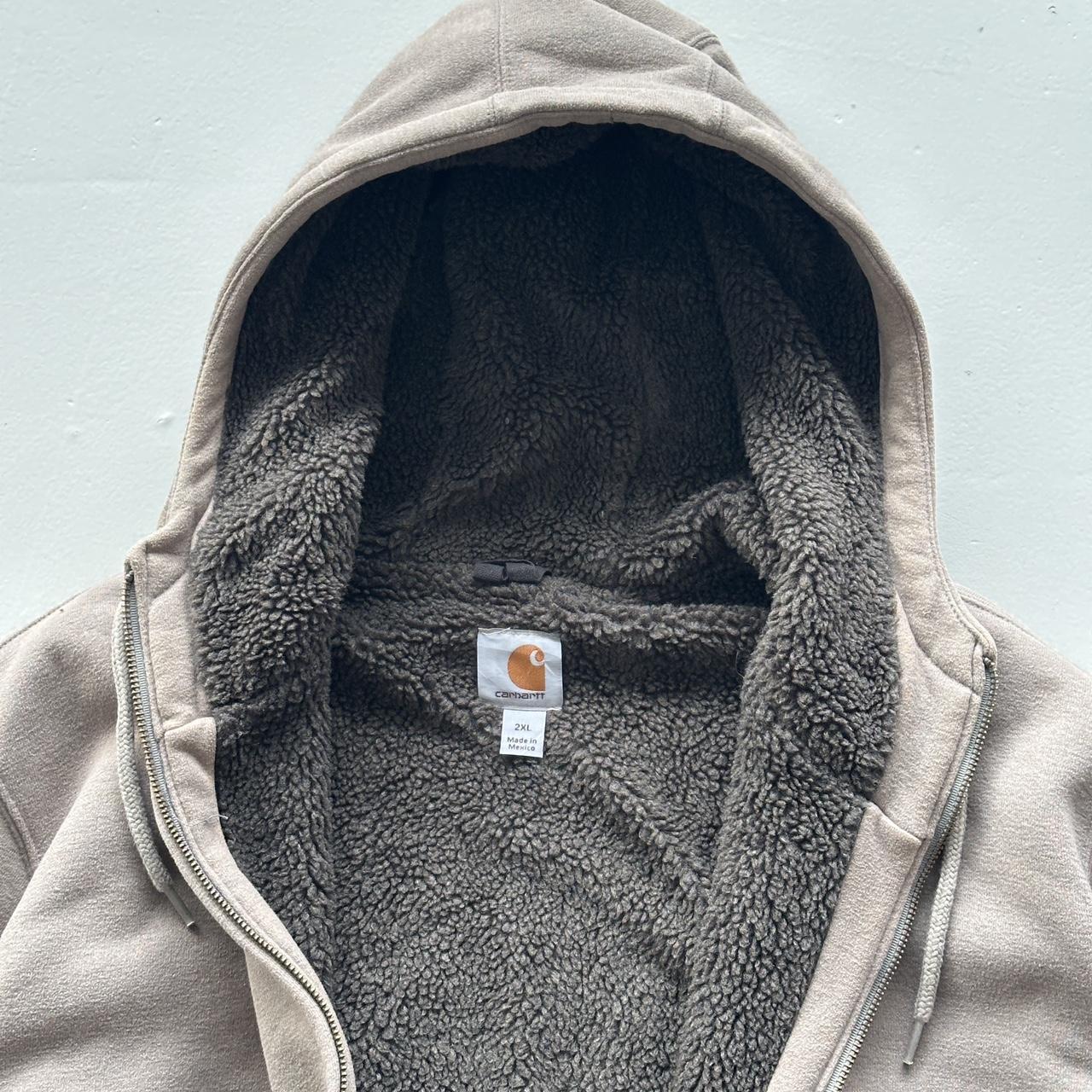 Carhartt Vintage Grey Sherpa Active Hoodie - 2XL