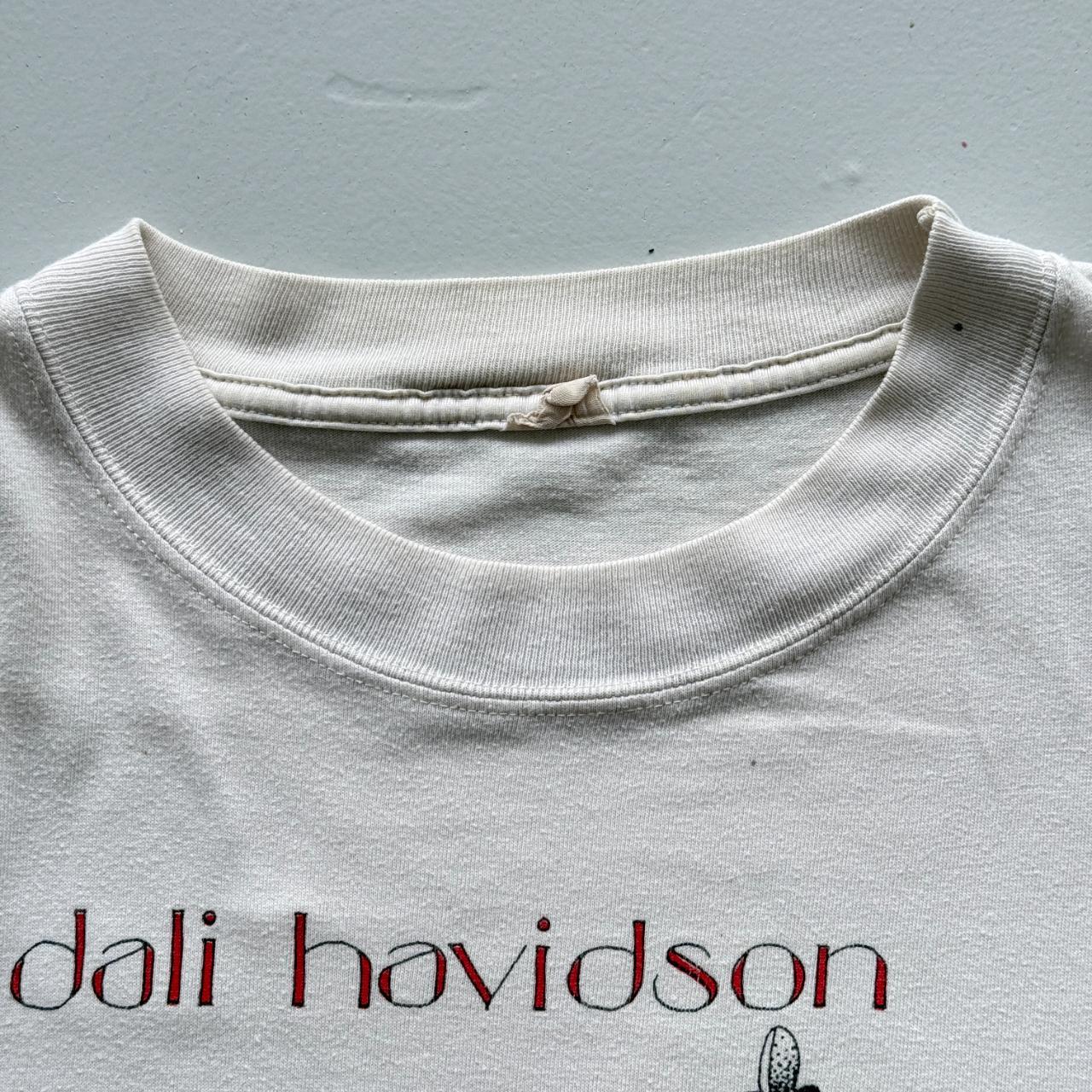 White Dali Havidson Salvador Dali / Harley Davidson Vintage 90's Art T-shirt - XL