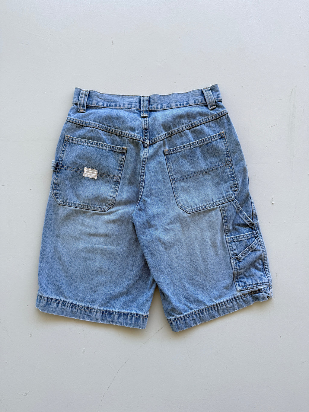 Light Blue Old Navy 00's Vintage Baggy Carpenter Denim Shorts - W30 x L11