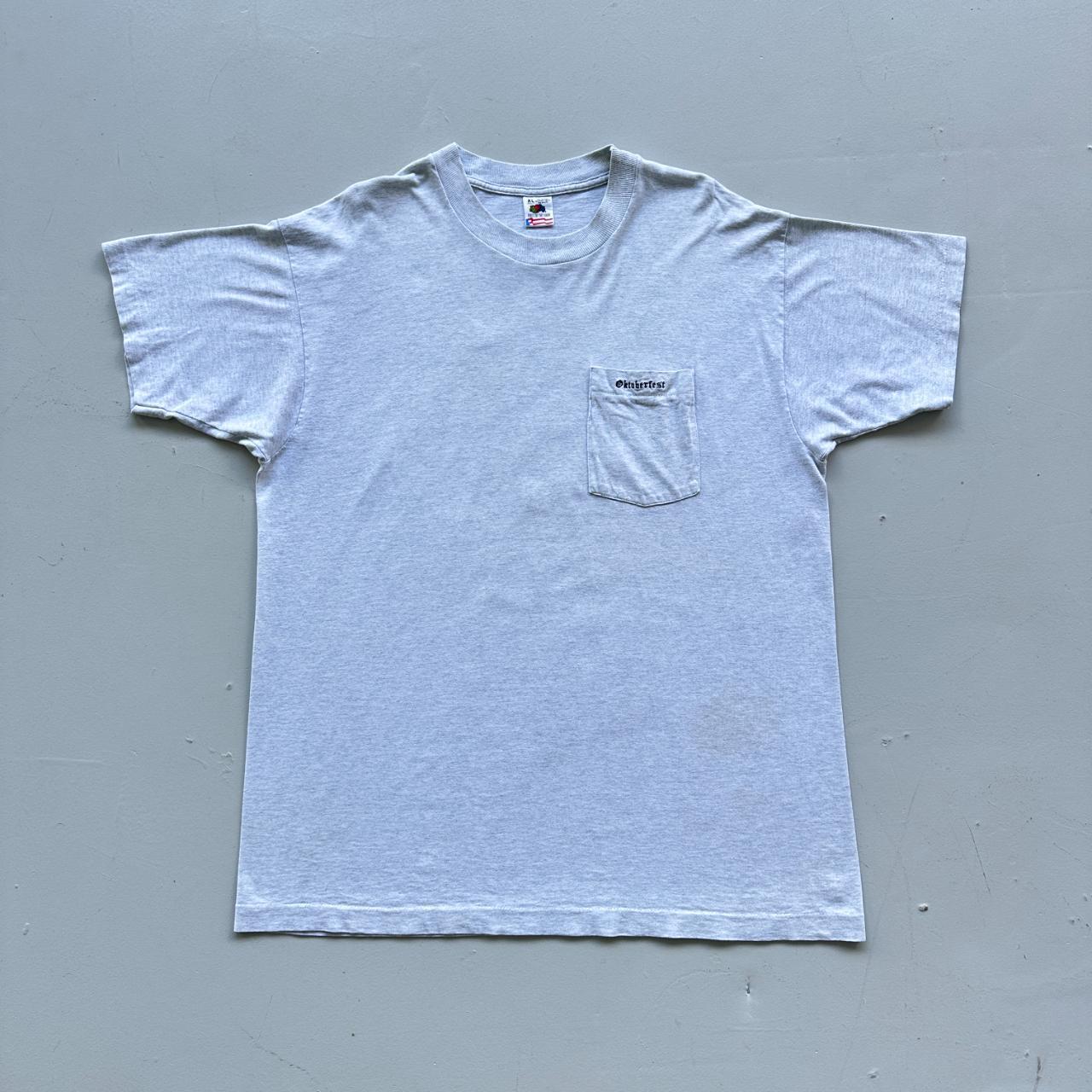 White Oktoberfest Vintage 90's T-shirt - XL