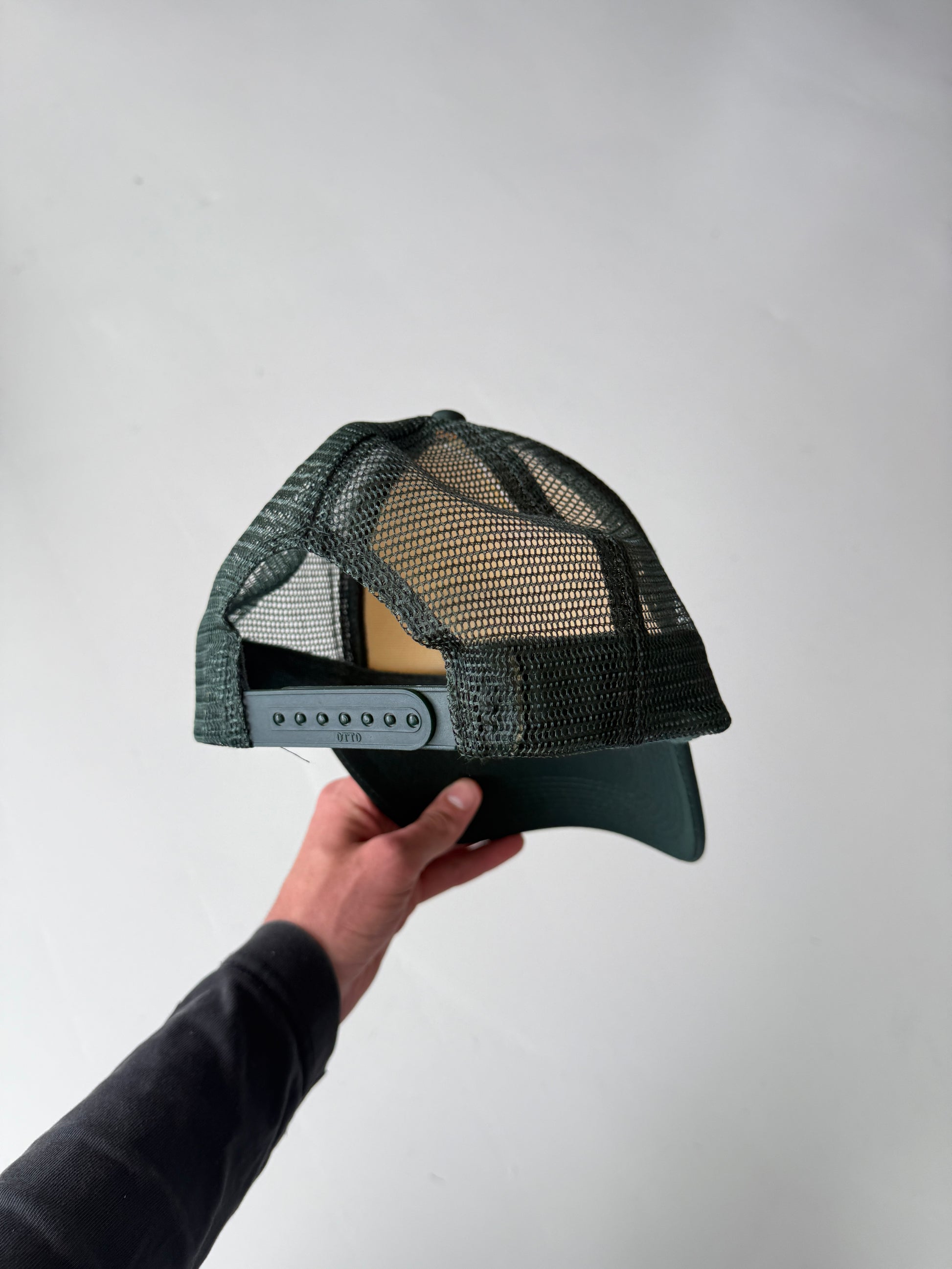 Green Suns Out Guns Out Vintage Foam and Mesh SnapBack Trucker Cap