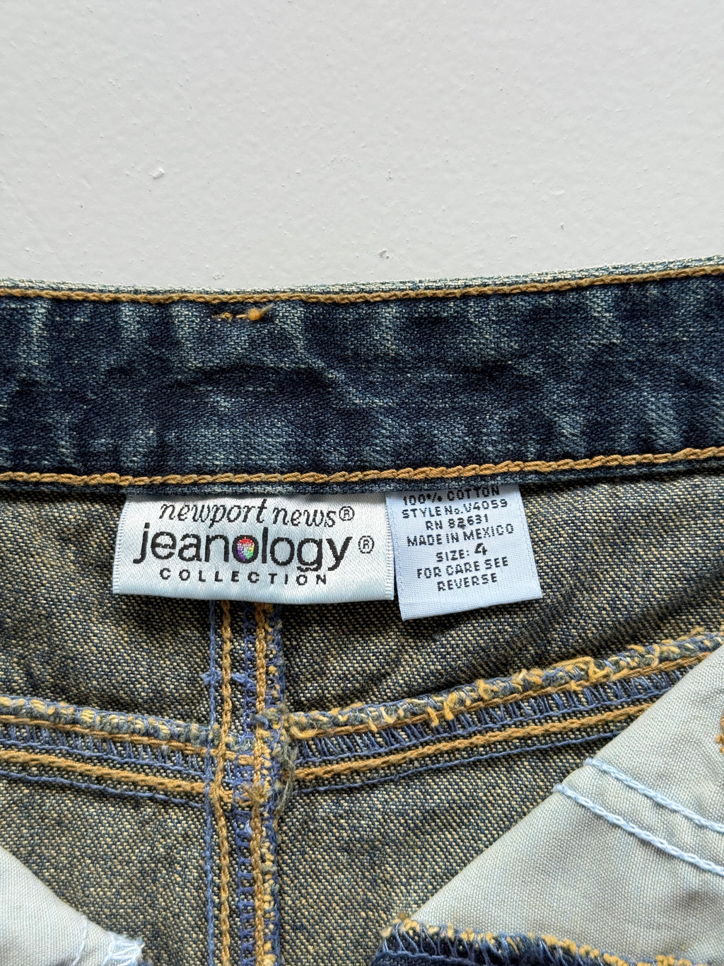 Mid Blue Jeanology 00's Vintage Y2K Faded Maxi Skirt - Size 4