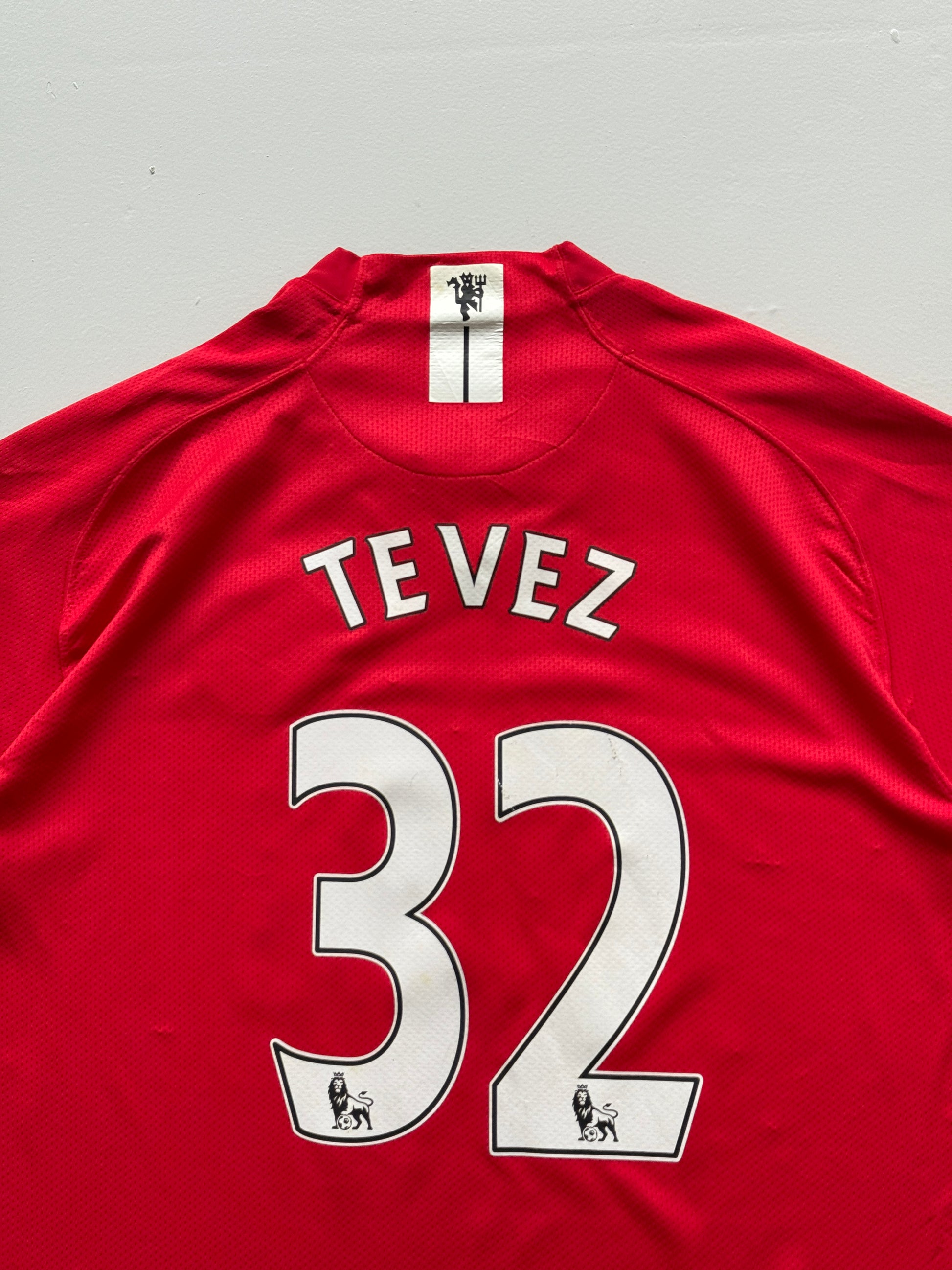 Nike Manchester United Tevez #32 07/08 Home Football Shirt - XL