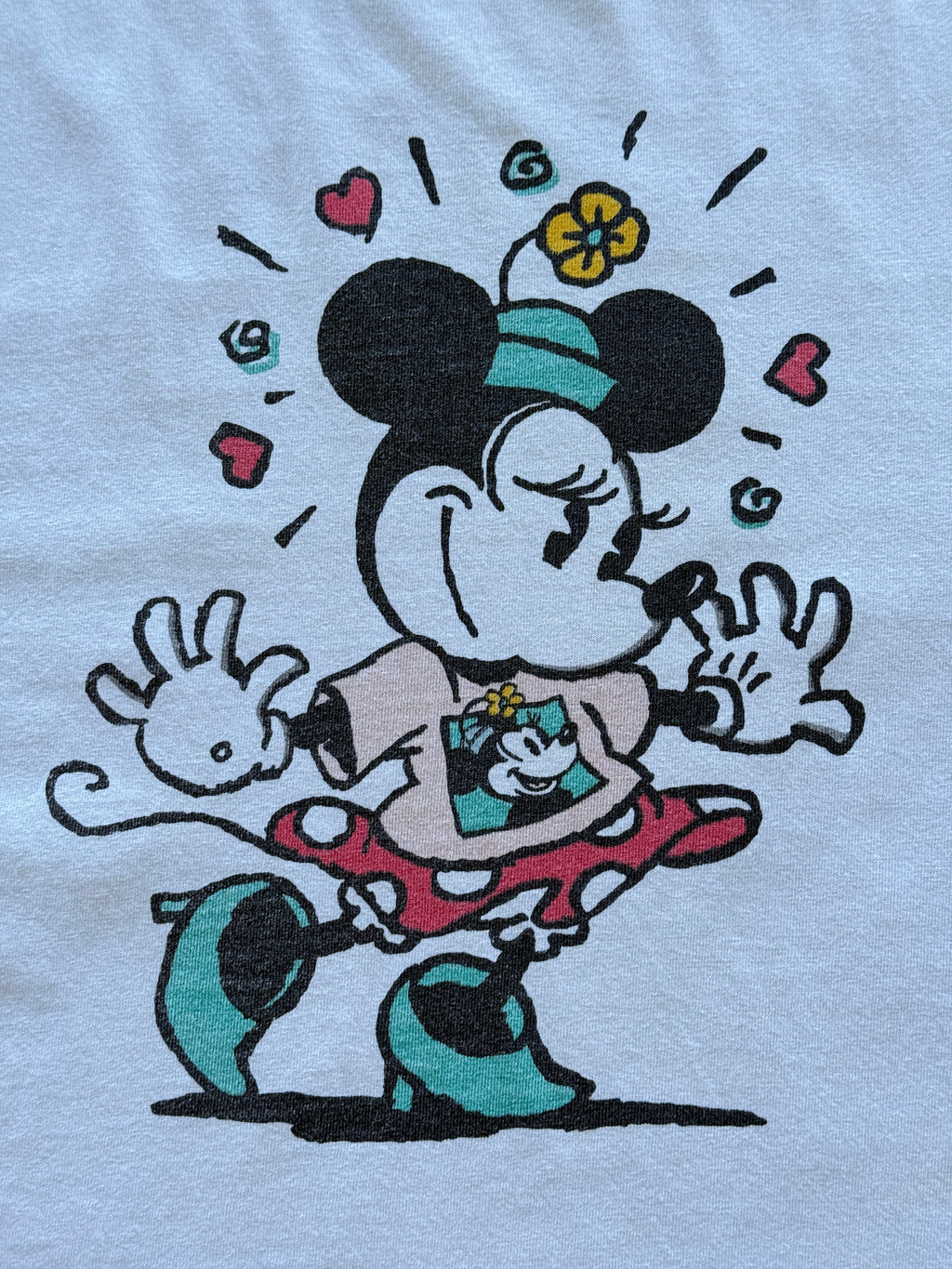 Minnie Mouse Walt Disney World 90's Vintage Cut-Off Graphic T-Shirt - Medium