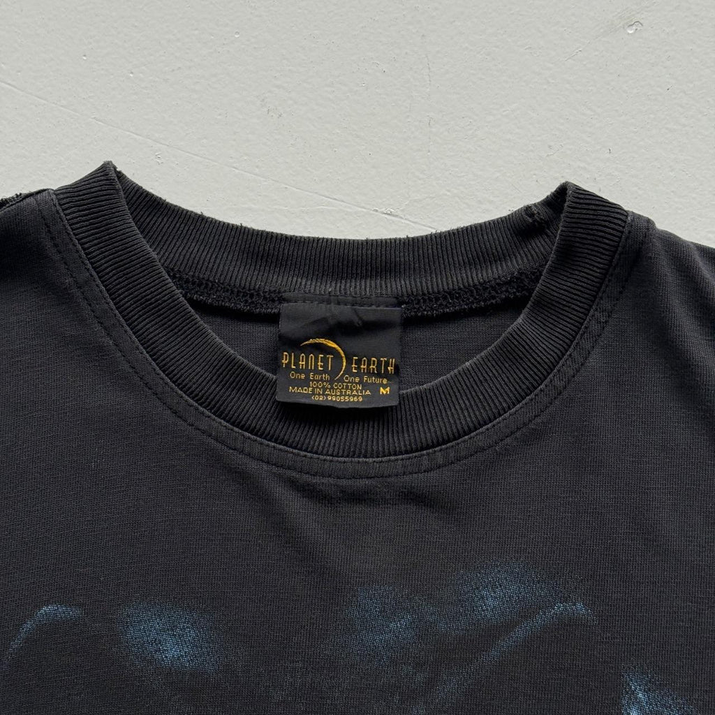 Black Wolf 90s Vintage Graphic T-Shirt - Medium