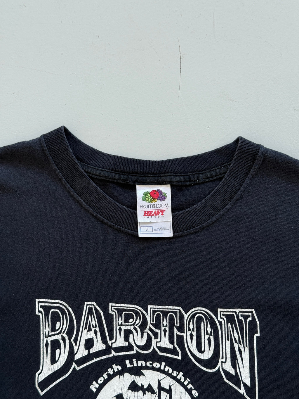 Black Barton Motorcycle 00's Vintage Graphic T-Shirt - Medium