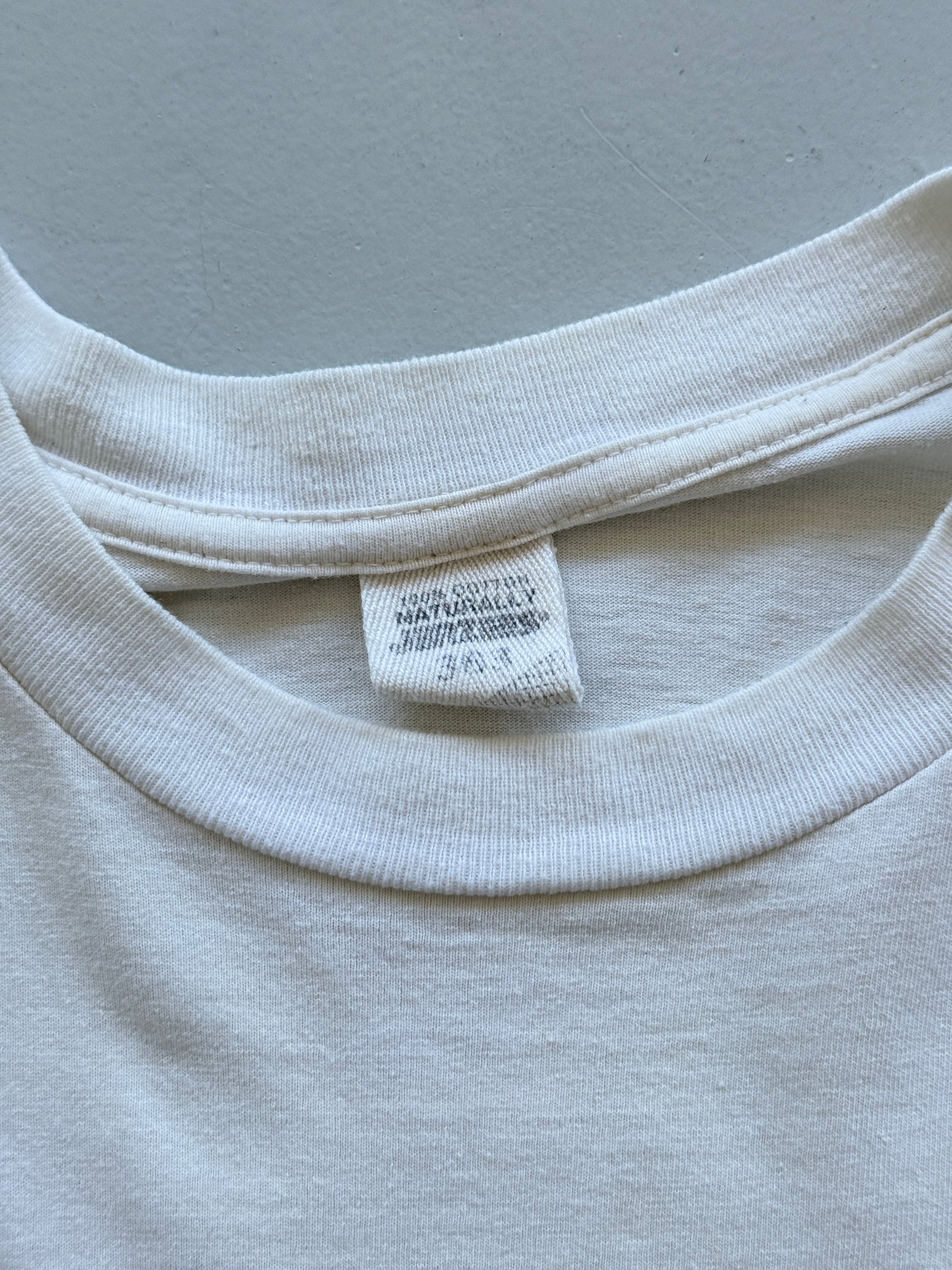 Off White Novelty Cartoon 00's Vintage Graphic T-Shirt - XL