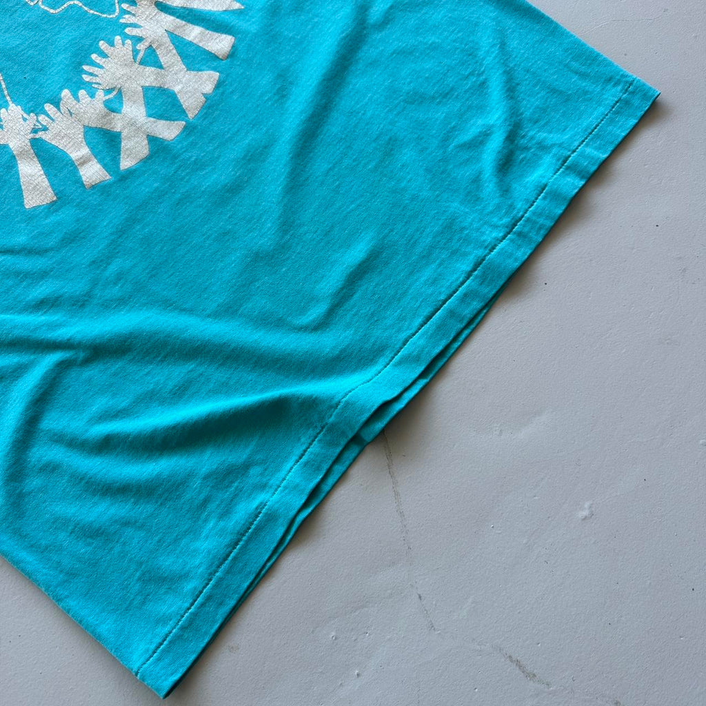 Light Blue Christian 80s/90s Americana Vintage T-shirt - Large