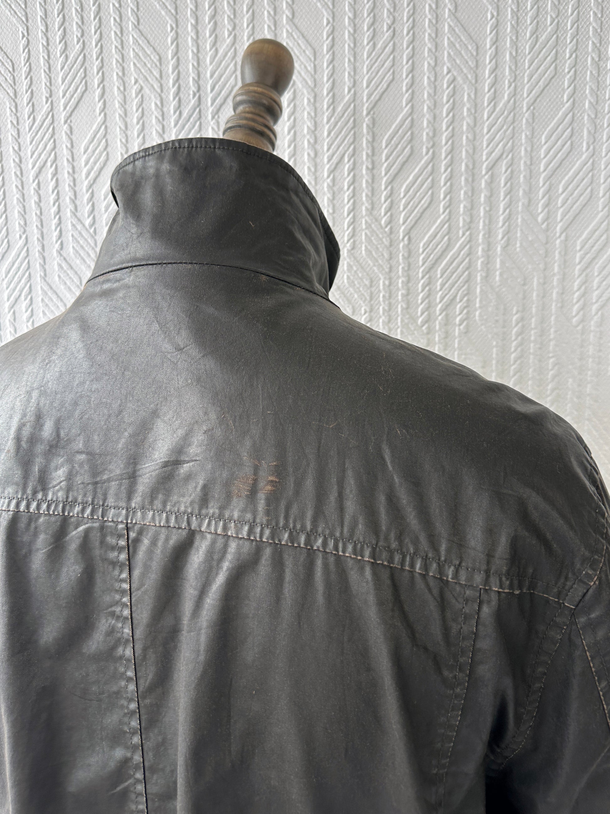Brown Black Vintage Utility Field Jacket These Glory Days - Womens 12/14