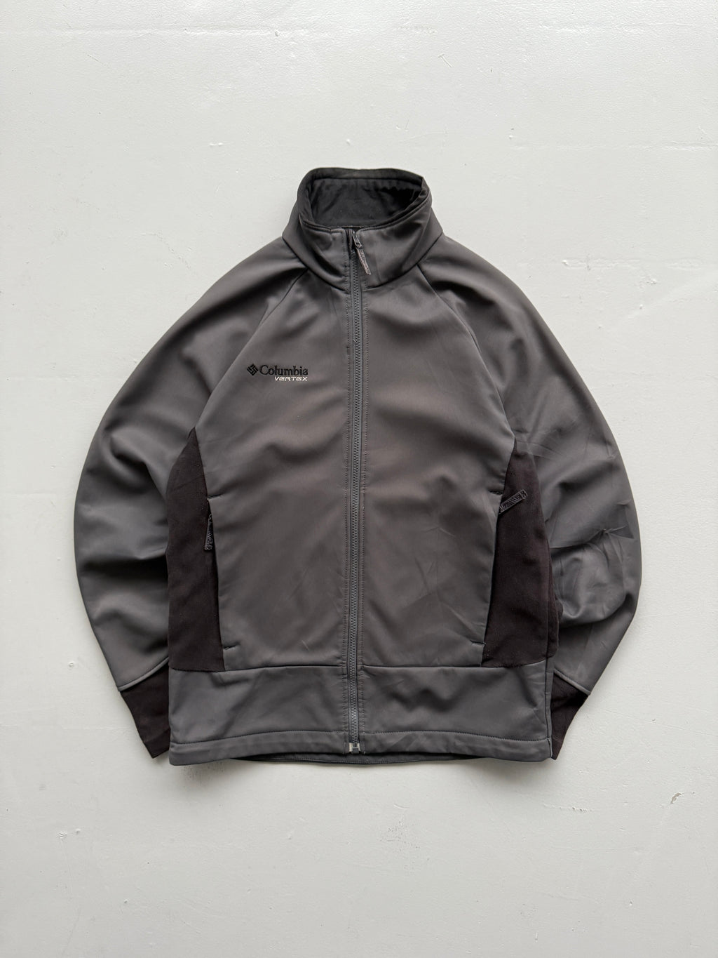 Grey Columbia 00's Vintage Fleece Lined Lightweight Jacket - Medium