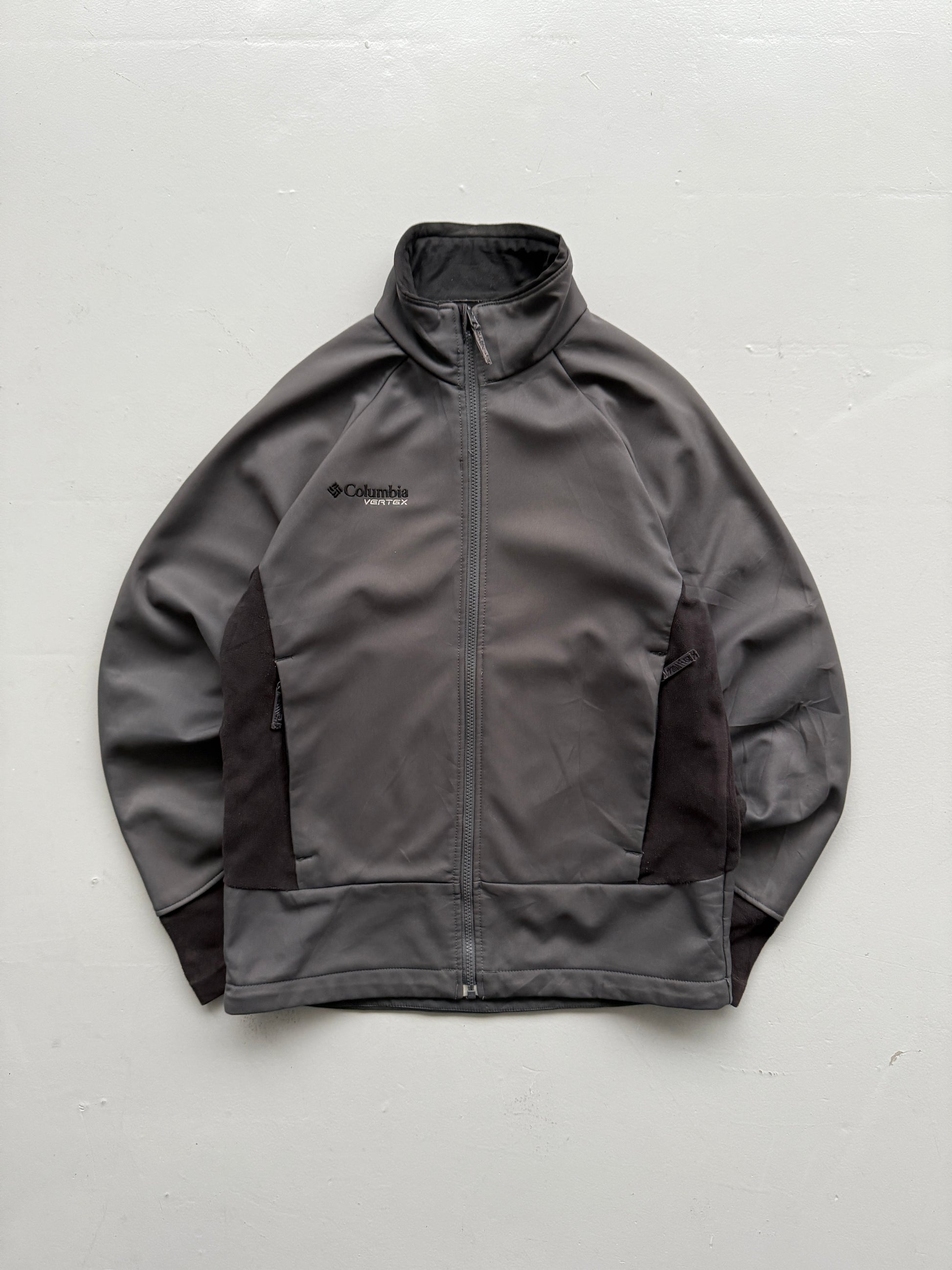 Grey Columbia 00's Vintage Fleece Lined Lightweight Jacket - Medium