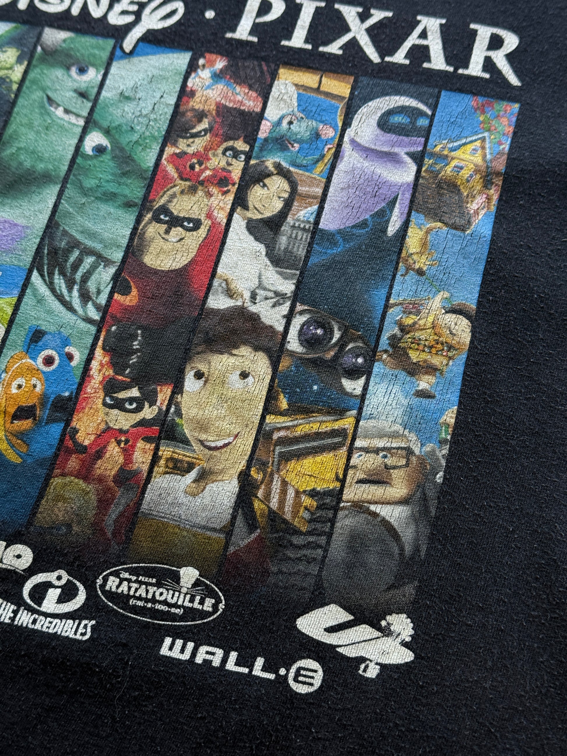 Disney Pixar Multi-Film 00's Vintage Graphic T-Shirt - Large
