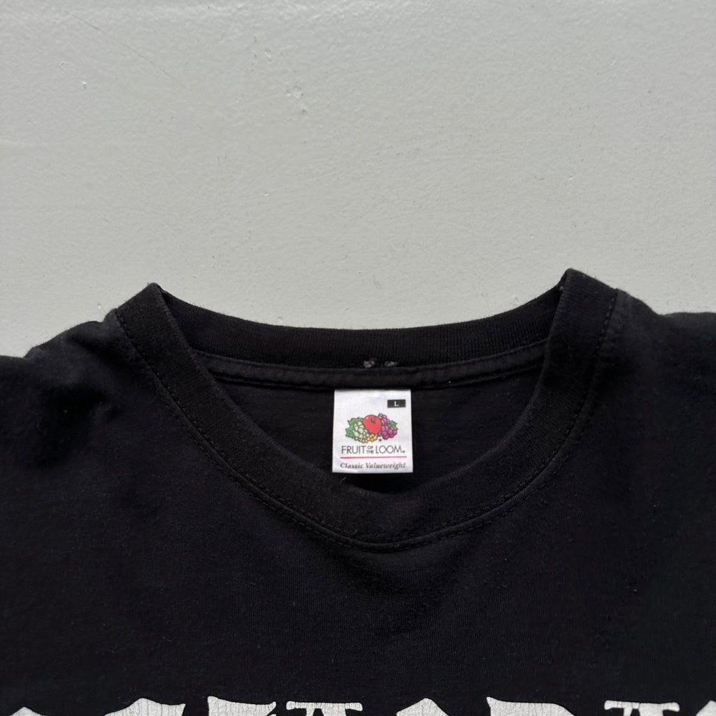 Black Gothic Black Metal SKJALDAK 00s Vintage Graphic T-Shirt - Large