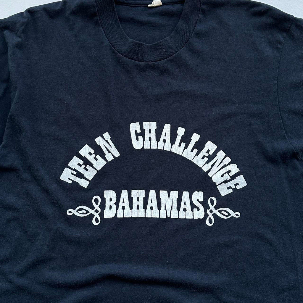 Black Teen Challenge Bahamas 90s Vintage T-shirt - Medium