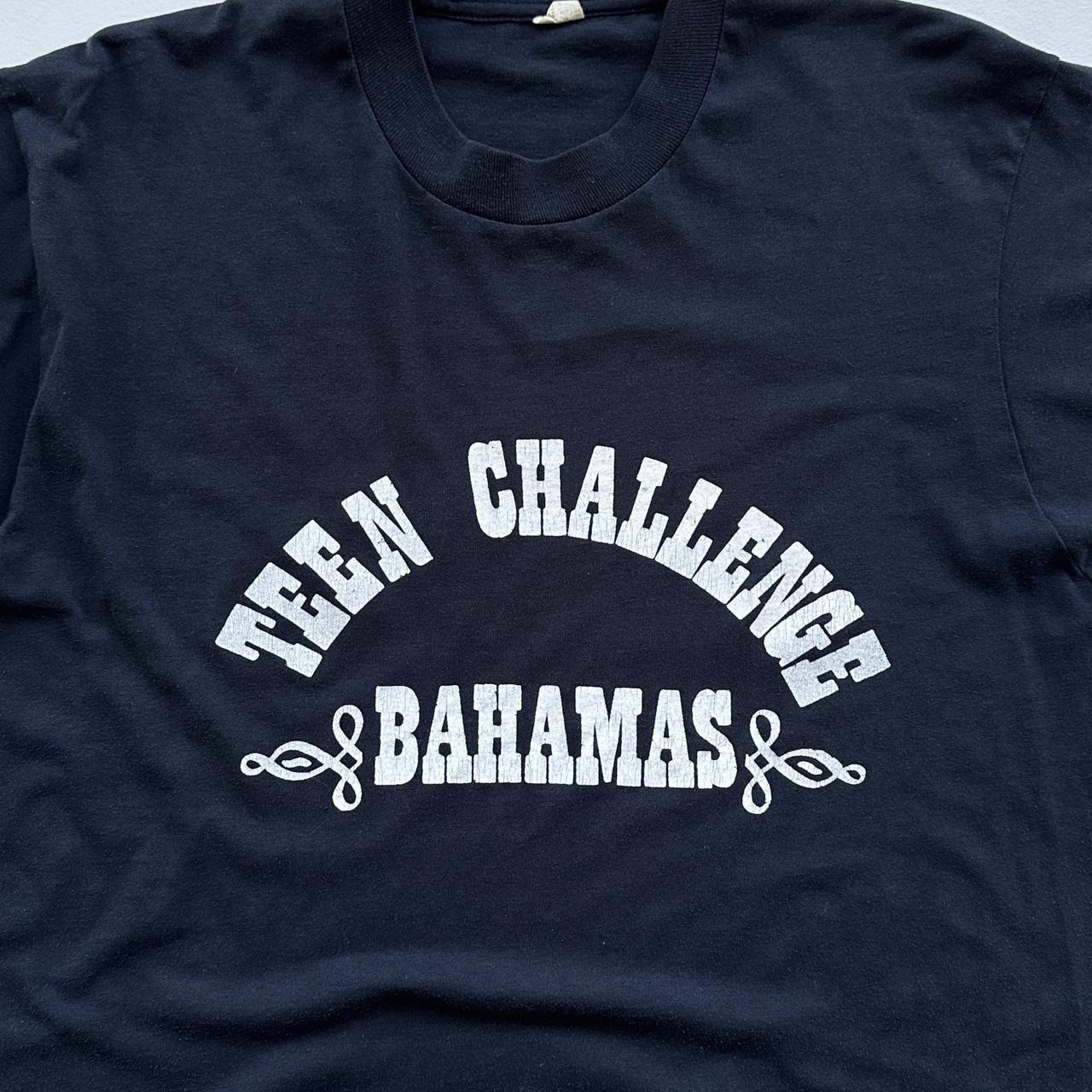 Black Teen Challenge Bahamas 90s Vintage T-shirt - Medium