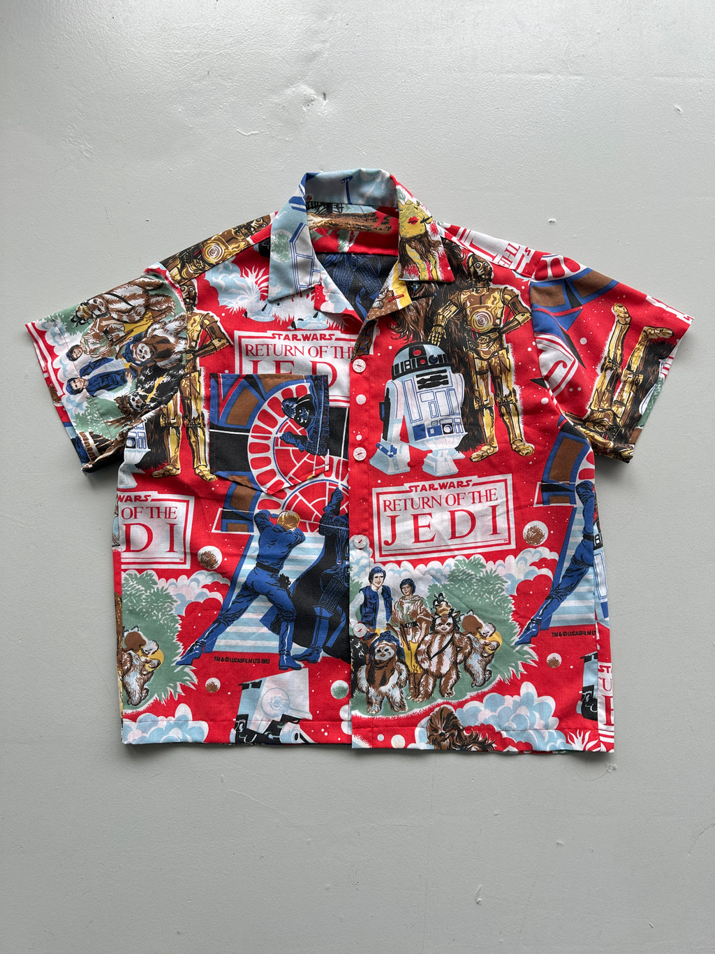 Star Wars Hand-Made Camp Collar Vintage 1980s Shirt No. 2 - Medium