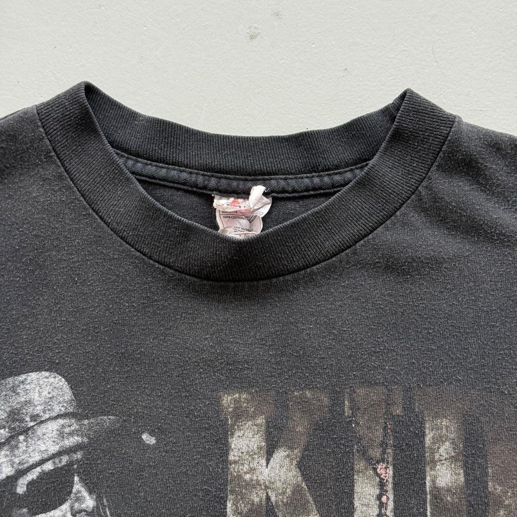 Faded Black Kid Rock 90s Vintage Graphic Band T-Shirt - Small