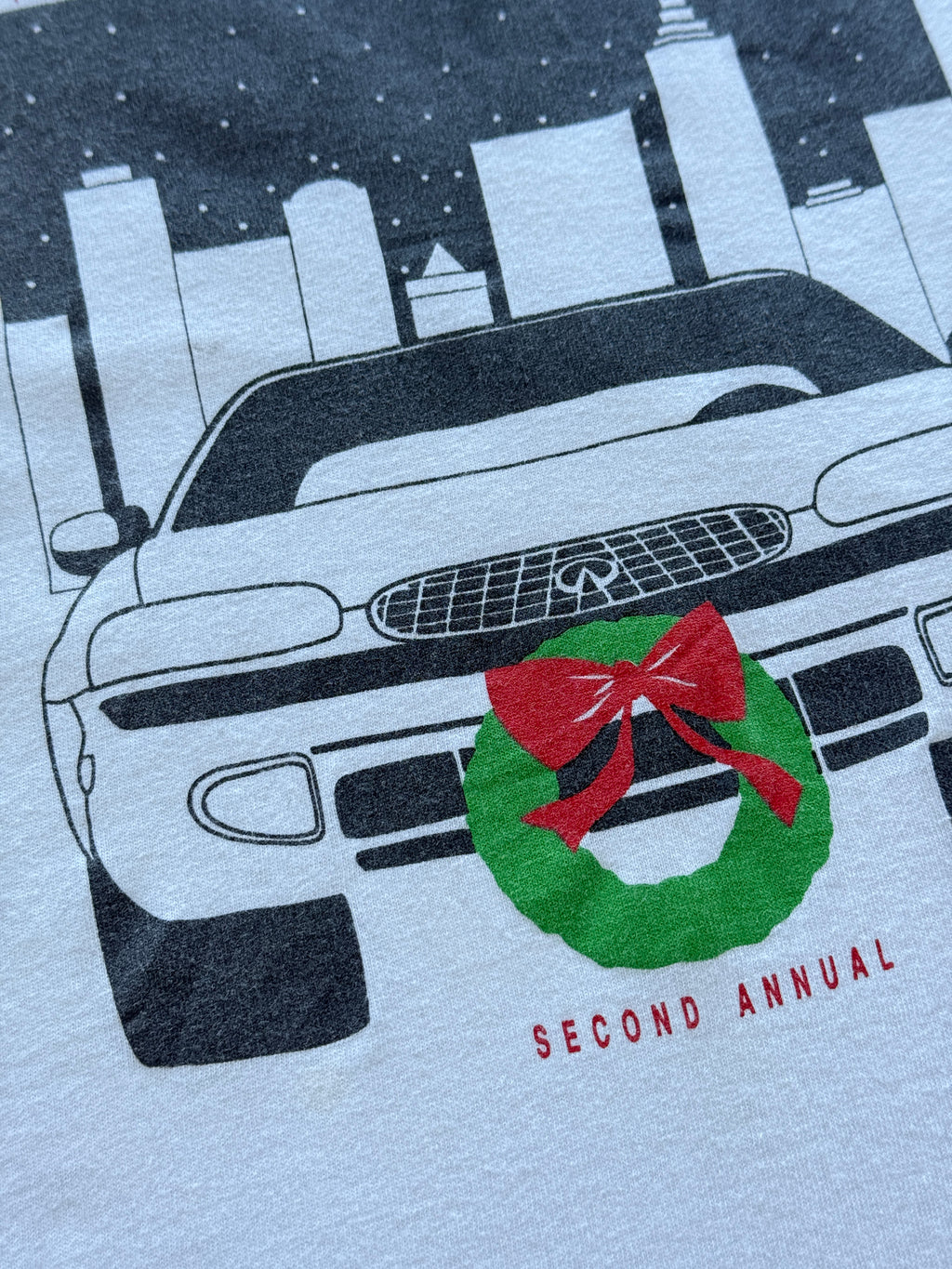 Infiniti Christmas in New York 90s Vintage Single Stitch T-Shirt - Large