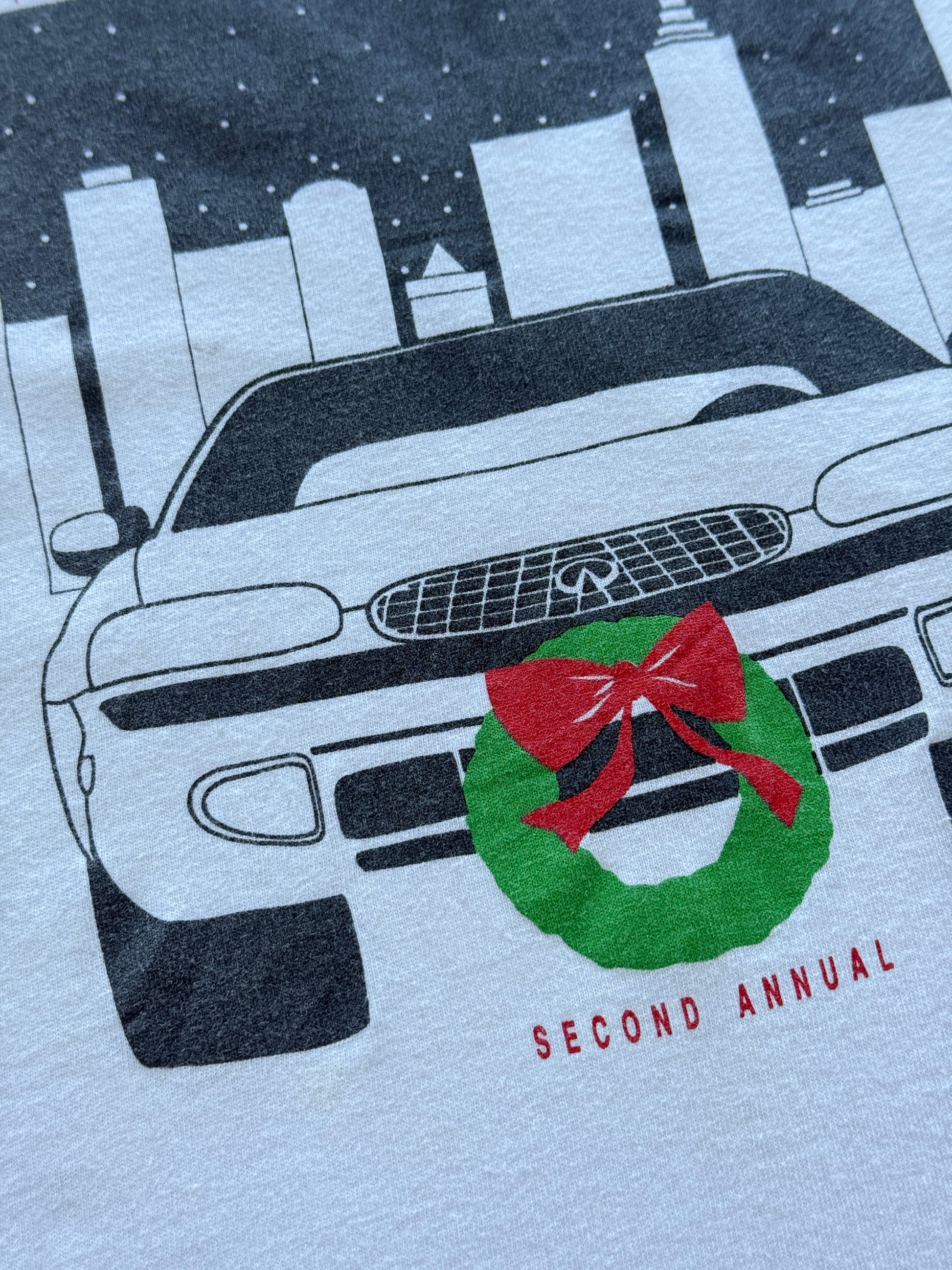 Infiniti Christmas in New York 90s Vintage Single Stitch T-Shirt - Large