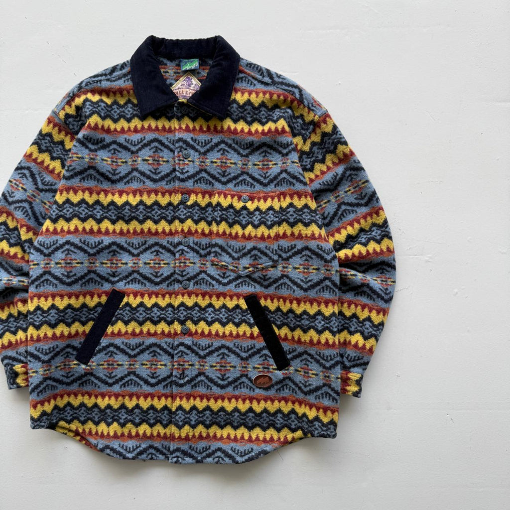 Geometric Pattern Mito 90’s Deadstock Over Shirt - XL