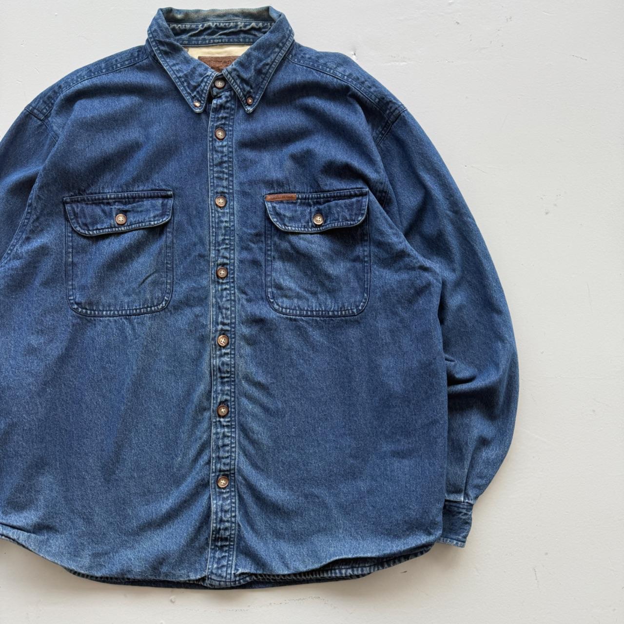 Blue North River 90’s Vintage Blanket Lined Denim Shirt - XL
