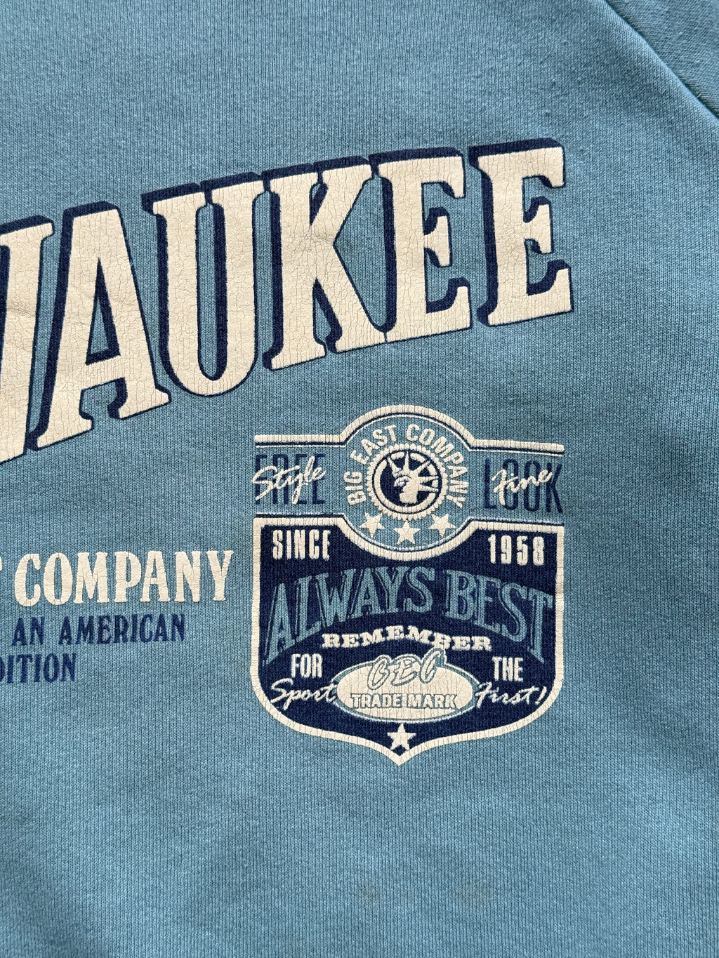 Milwaukee Big East Company 80's Vintage Sweatshirt - Small
