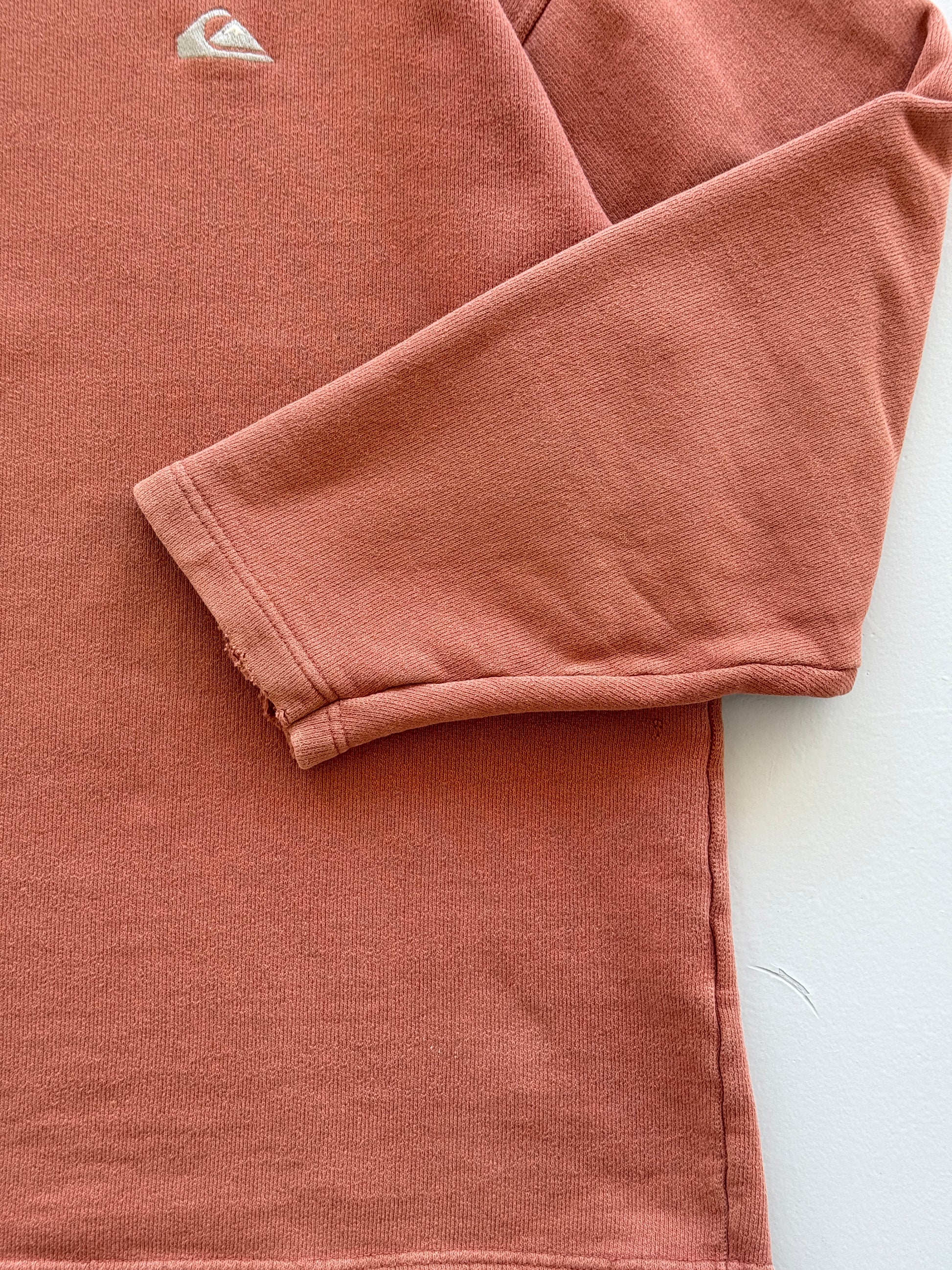 Orange Quiksilver 90's Vintage Surfer Graphic Sweatshirt Jumper- Large