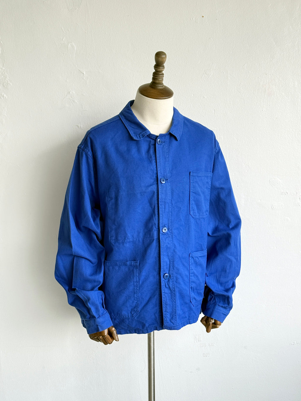 Ultramarine Blue French 70's Vintage Workwear Chore Jacket CH539