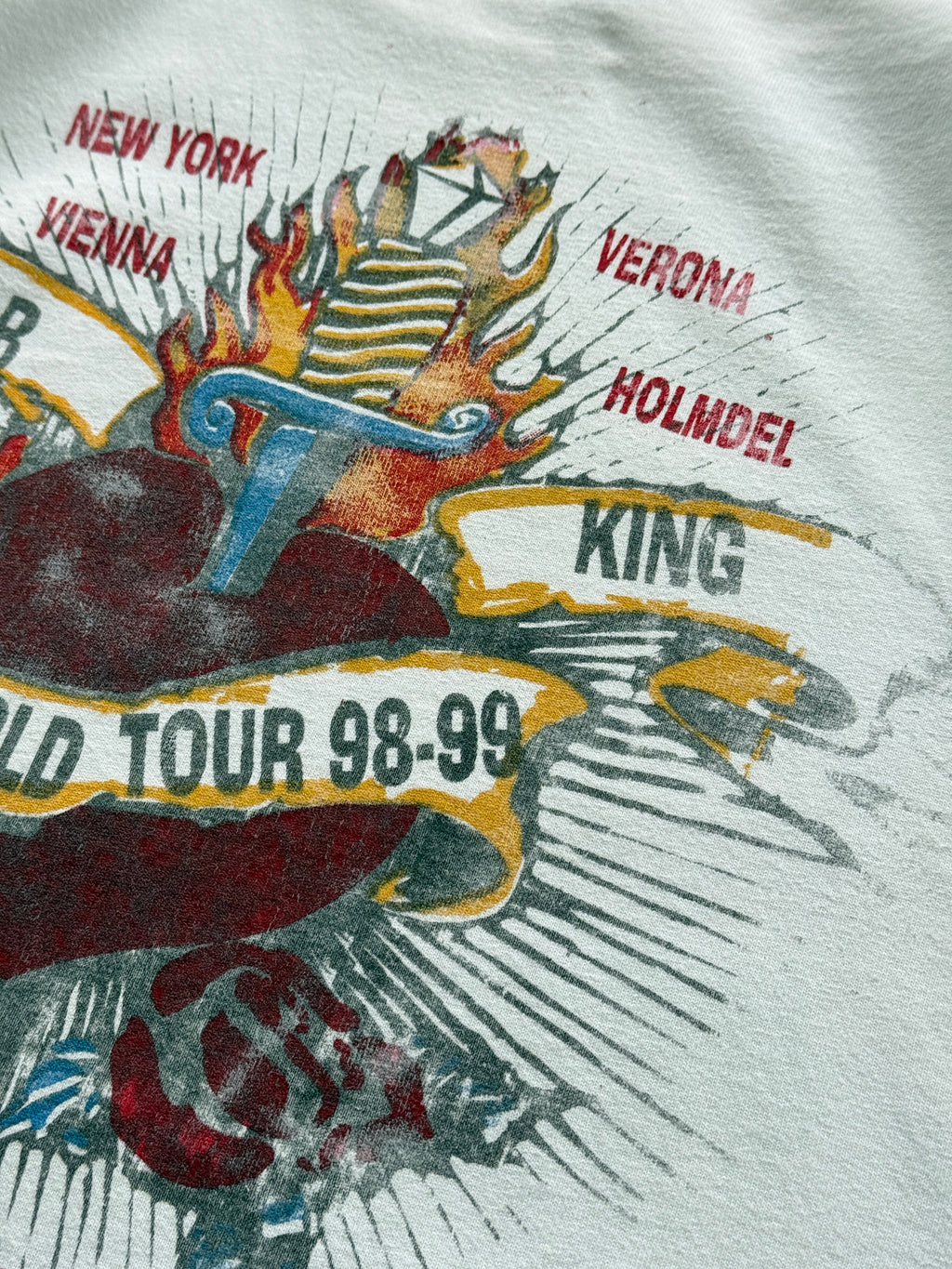 White B.B.King 90's Vintage Graphic Long Sleeve Tour T-Shirt - XXL