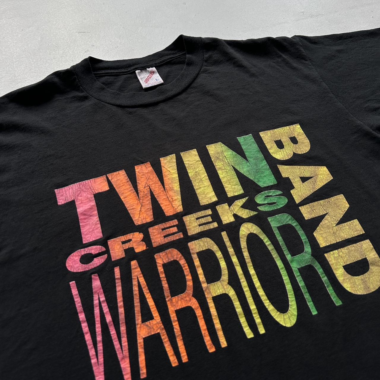 Black Twin Creeks Warrior Band 90s Vintage T-shirt - Large