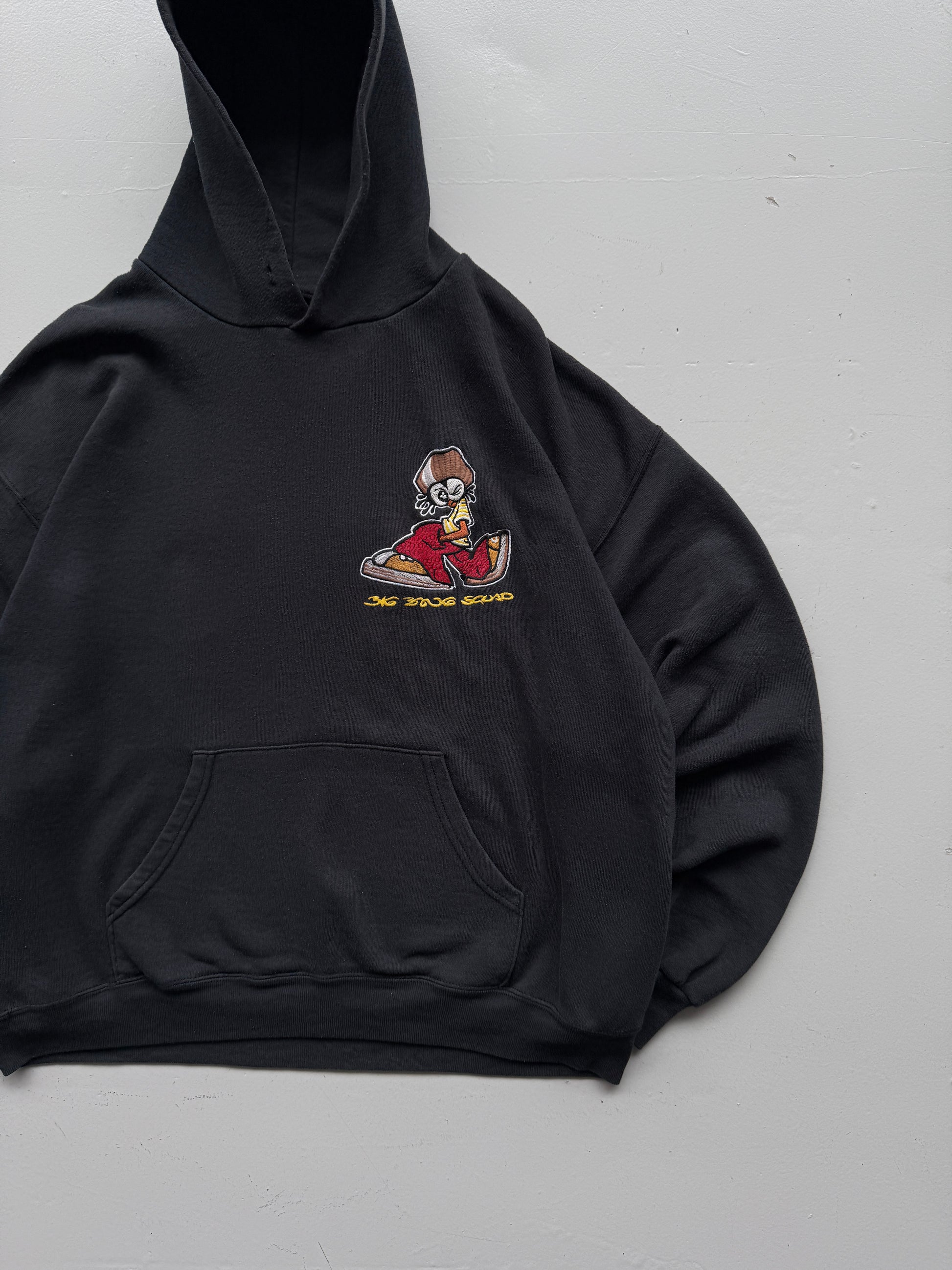 Black Big Bang Squad Vintage Streetwear Hip-Hop Hoodie 90's- XL