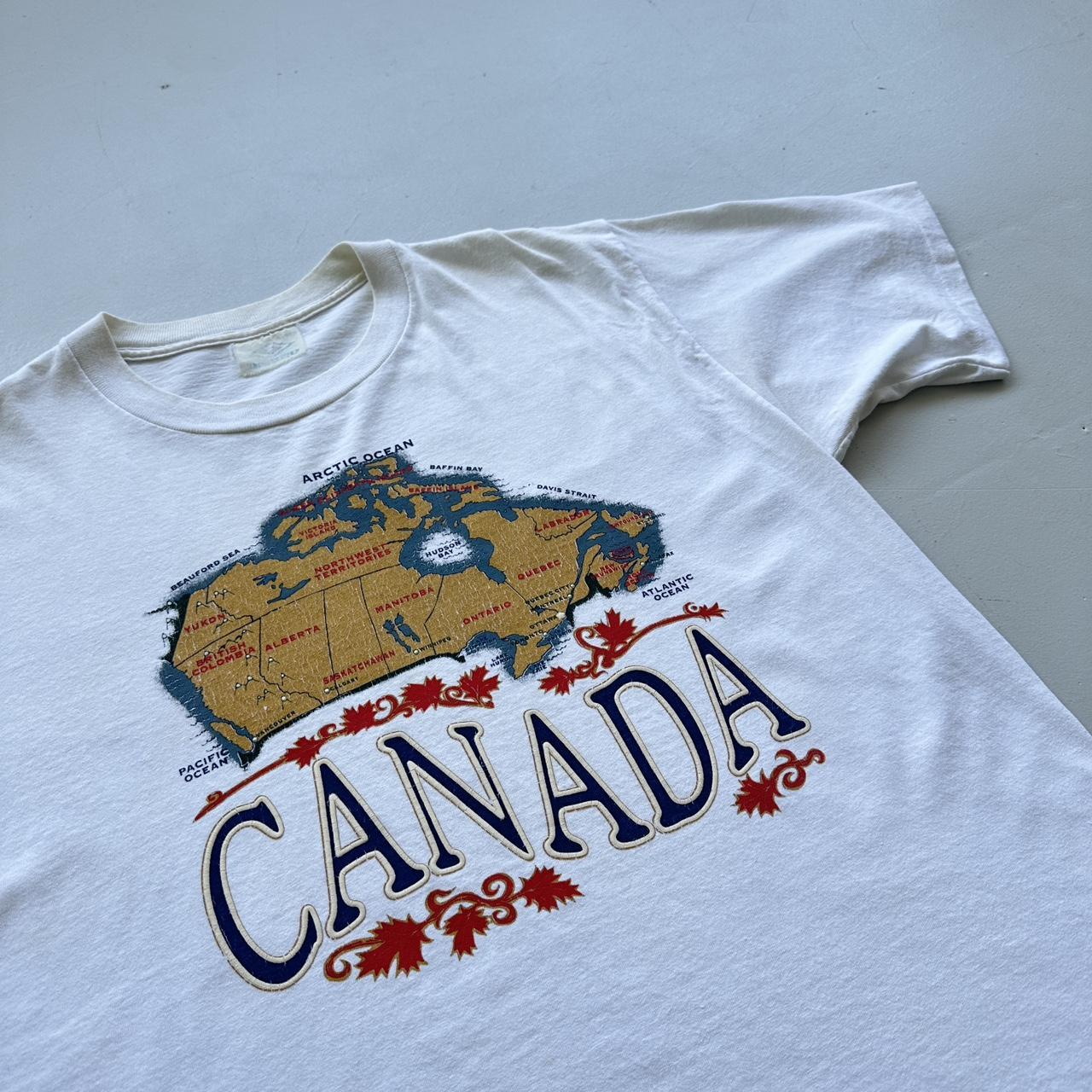 White Canada Tourist Vintage 90's T-shirt - XL