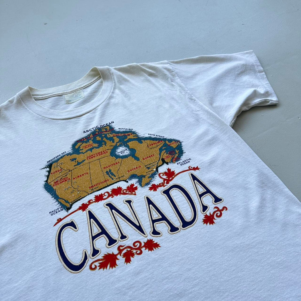White Canada Tourist Vintage 90's T-shirt - XL