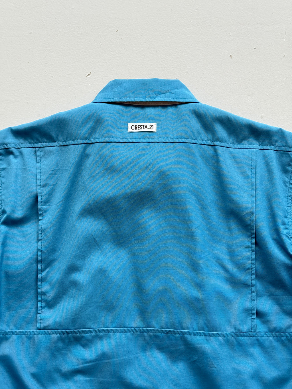 Blue Japanese Workwear 00's Vintage Full Zip Shirt - Medium