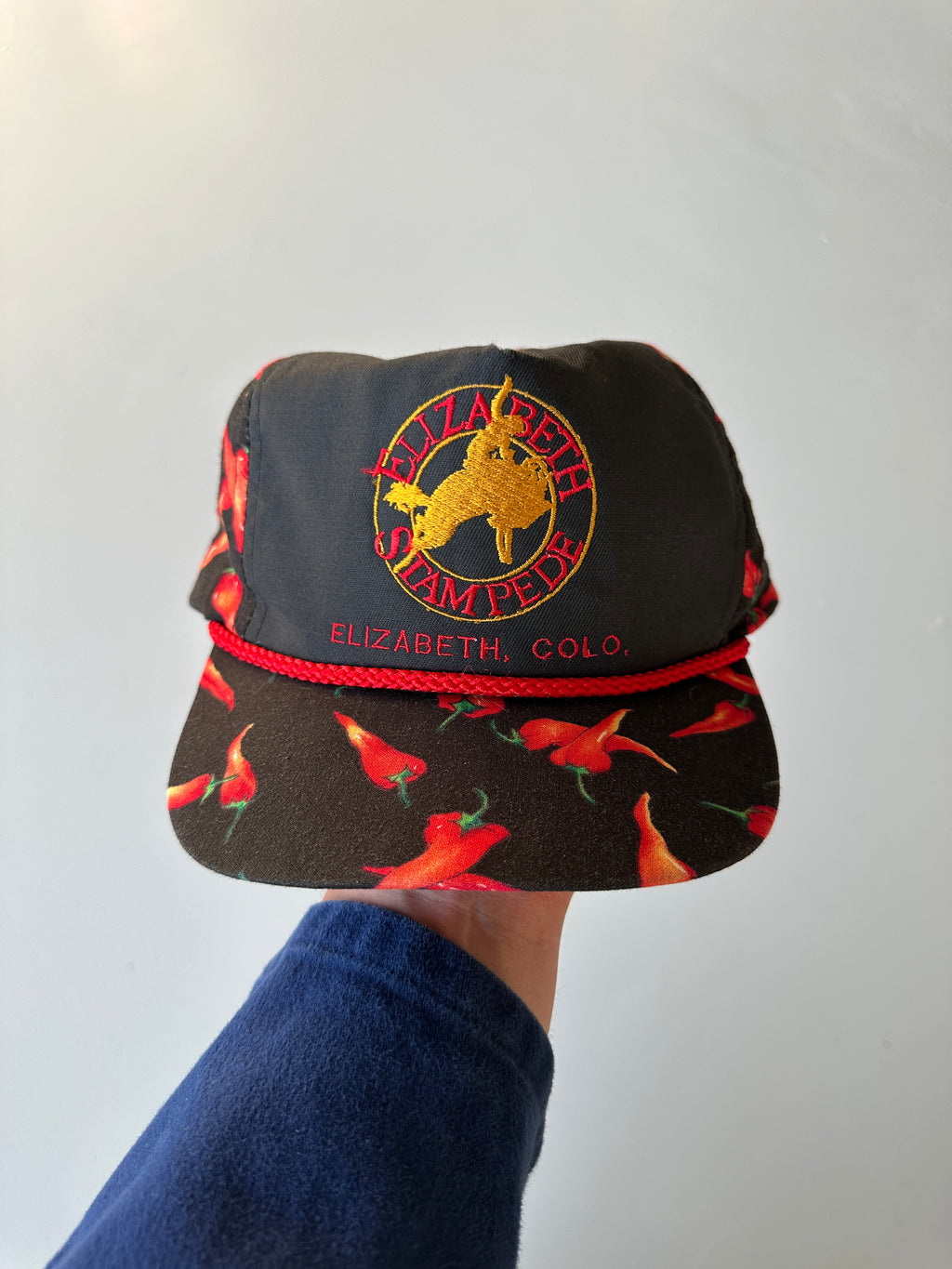 Elizabeth Stampede Chilli Print 90's Vintage Trucker Cap