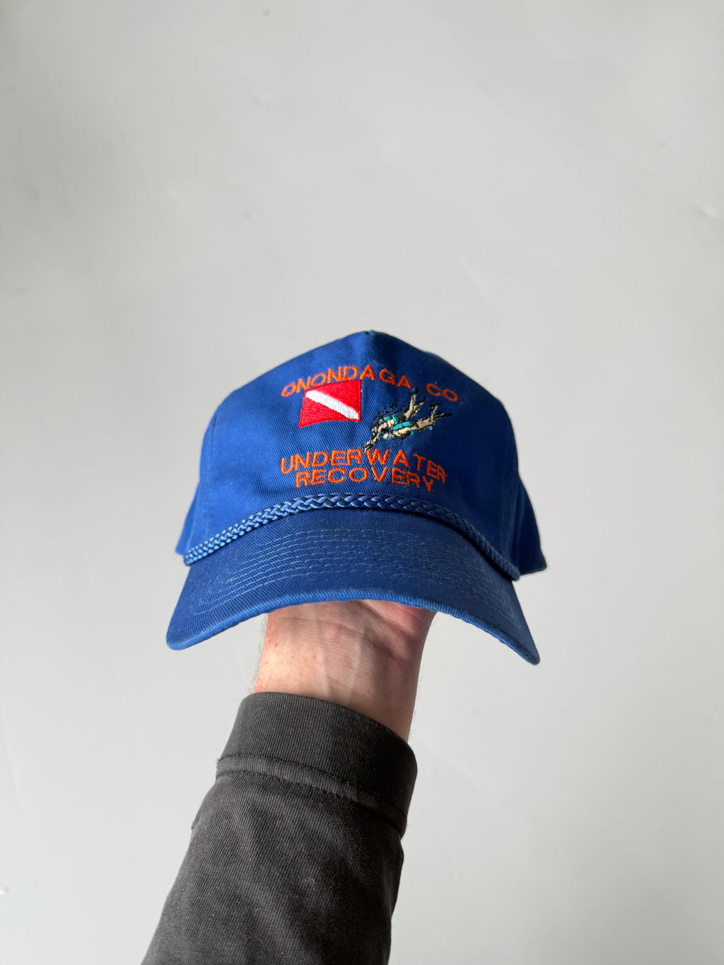 Blue Underwater Recovery Vintage Cotton SnapBack Trucker Cap