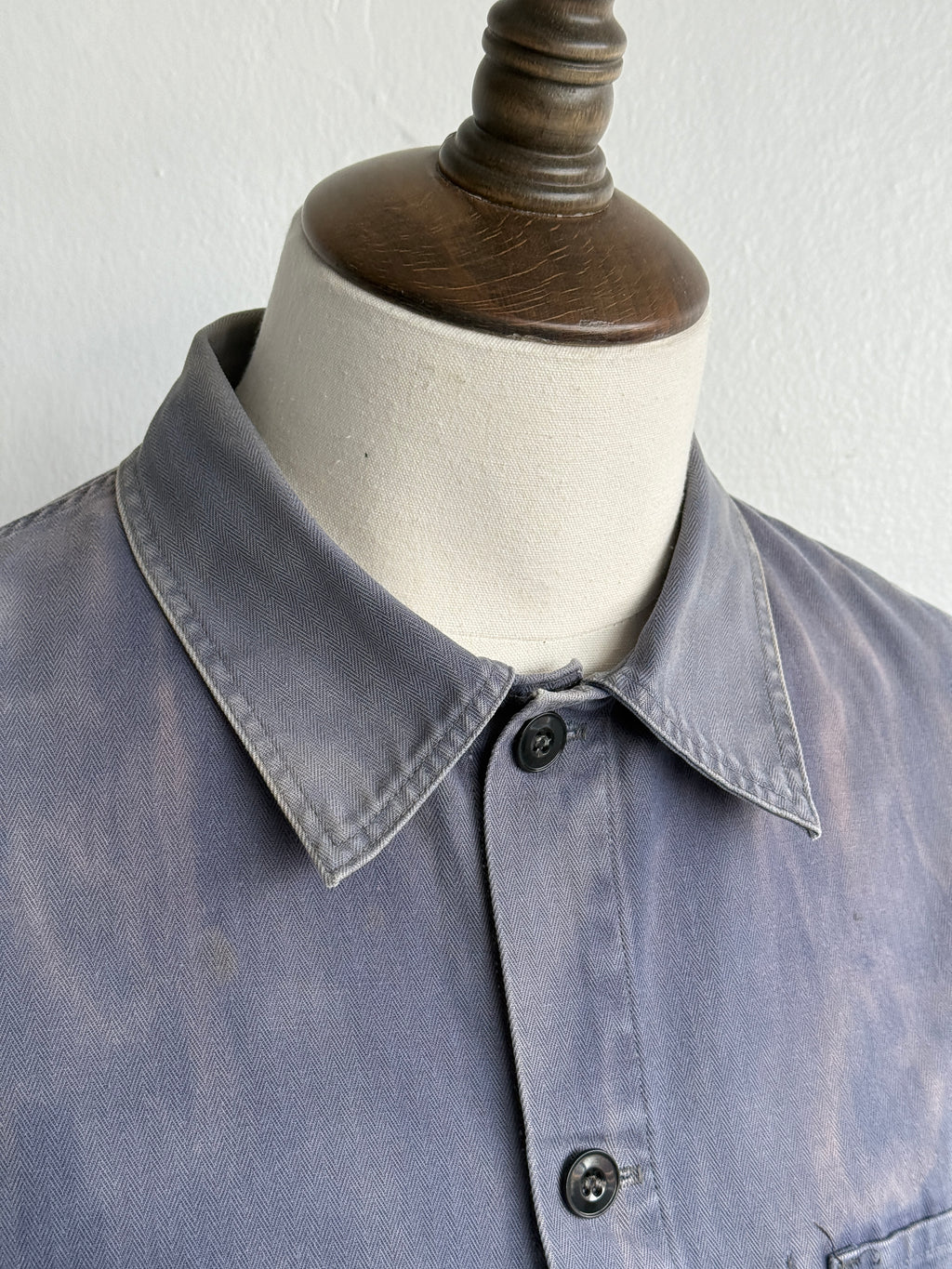 Thrashed Blue Pionier Vintage Workwear Chore Jacket CH497 - Medium