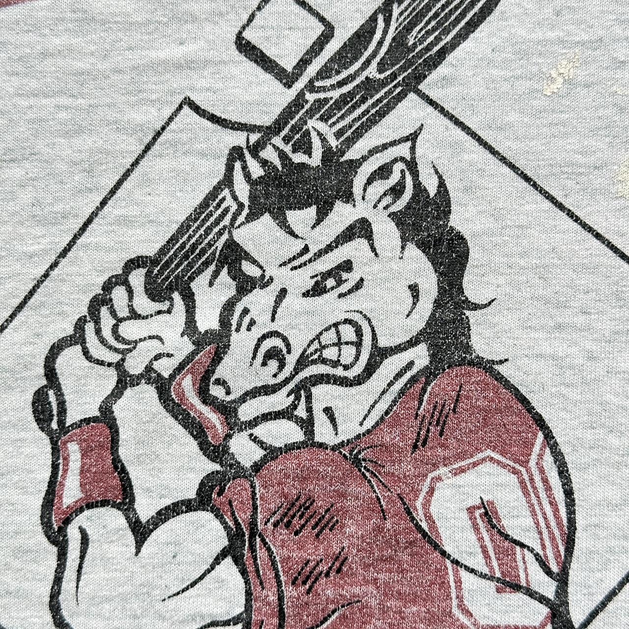 Grey Maple Heights Thrashed Baseball Vintage T-shirt - Large