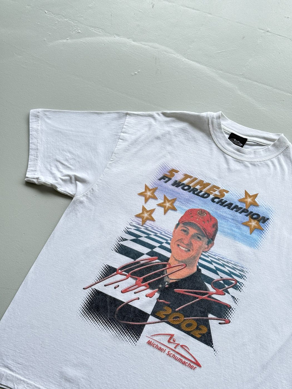 Michael Schumacher Official 5 Times F1 World Champion 2002 Vintage Graphic T-Shi