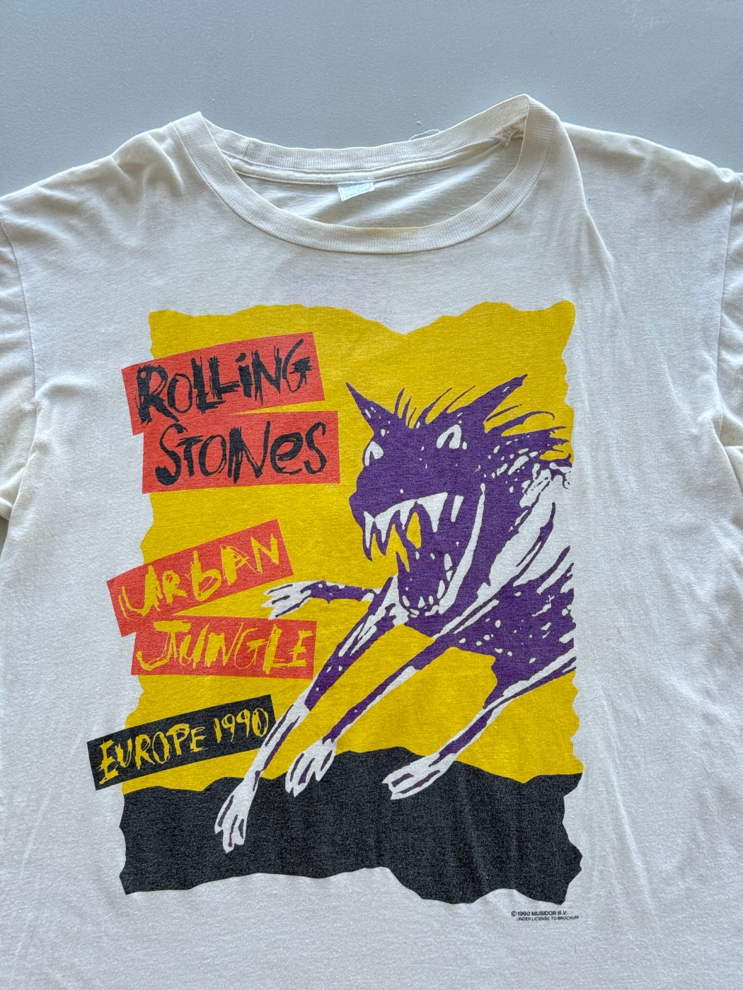 Rolling Stones Urban Jungle Europe 1990 Vintage Band T-Shirt - Large