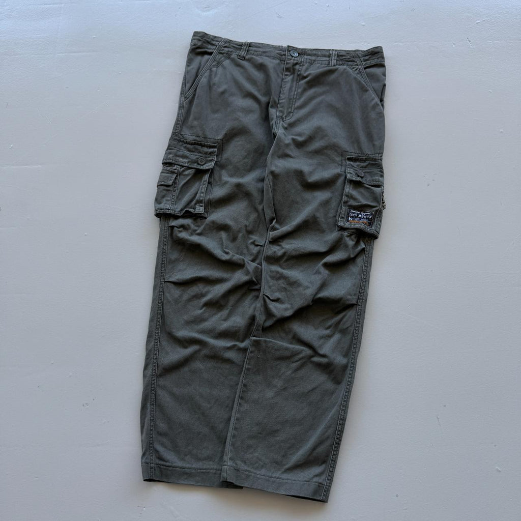 Vintage 90s Mambo Surfwear Cargo Green Pants - 36” x 29”