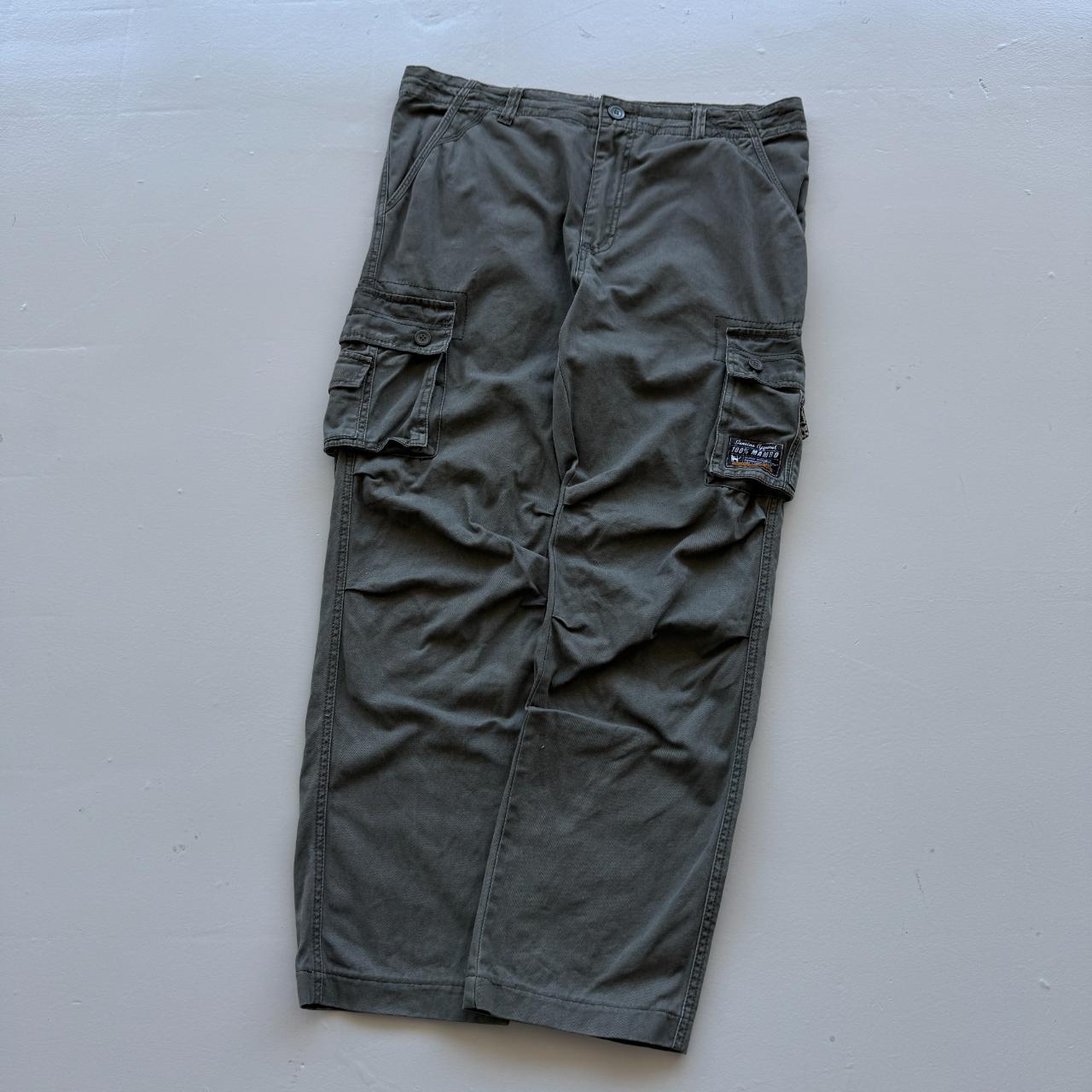 Vintage 90s Mambo Surfwear Cargo Green Pants - 36” x 29”