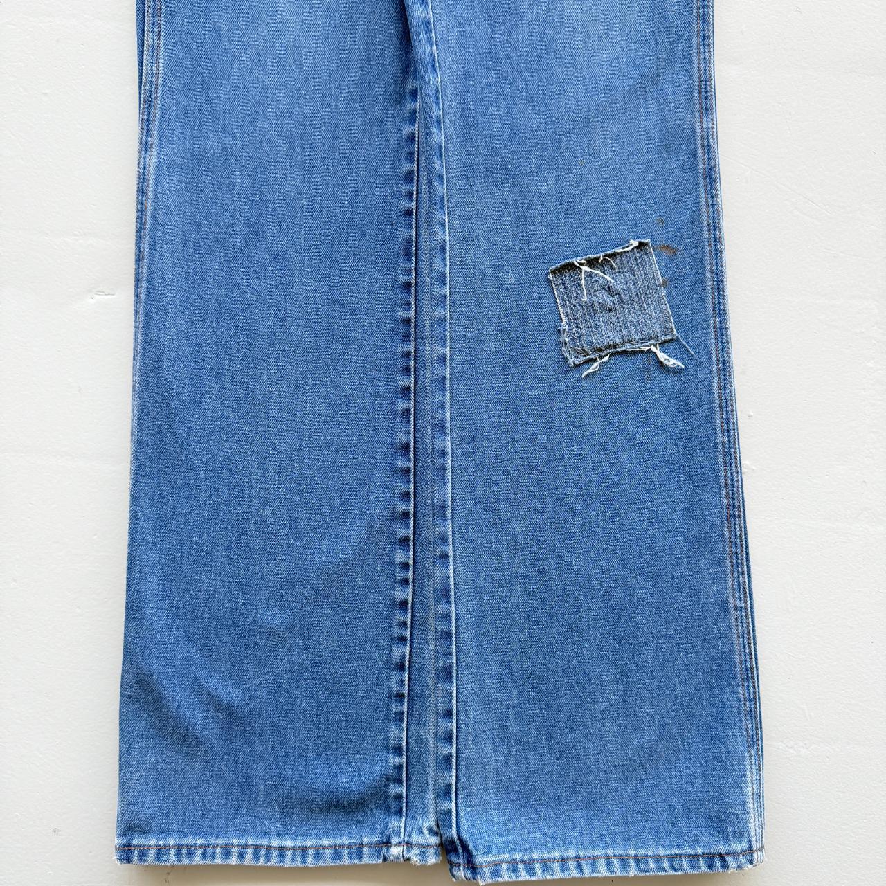 Blue Wrangler 501 Denim 90's Vintage Bootcut / Flared Jeans - 30” x 35”