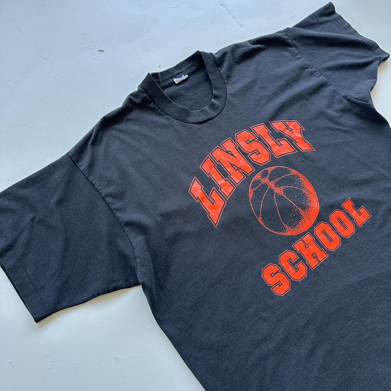 Linsly School Basketball Black 90s Vintage T-shirt - XL