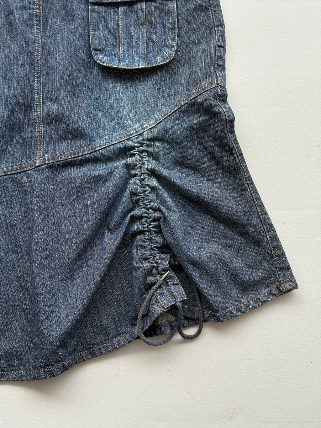 Blue KIT Y2K Vintage Denim Midi Skirt - UK 18