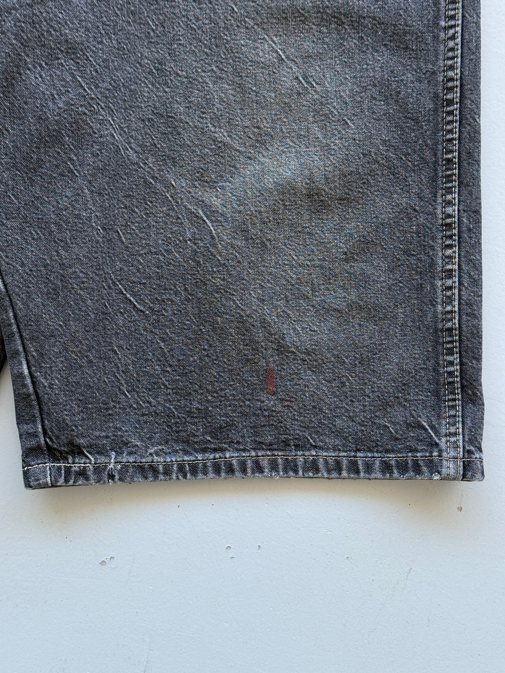 Grey Dickies 00's Vintage Denim Workwear Jean Shorts - W42 x L13
