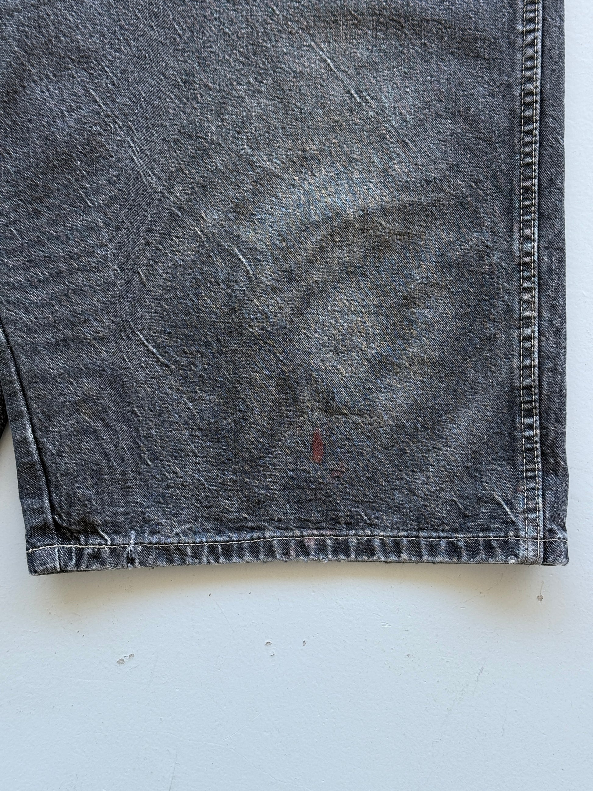 Grey Dickies 00's Vintage Denim Workwear Jean Shorts - W42 x L13