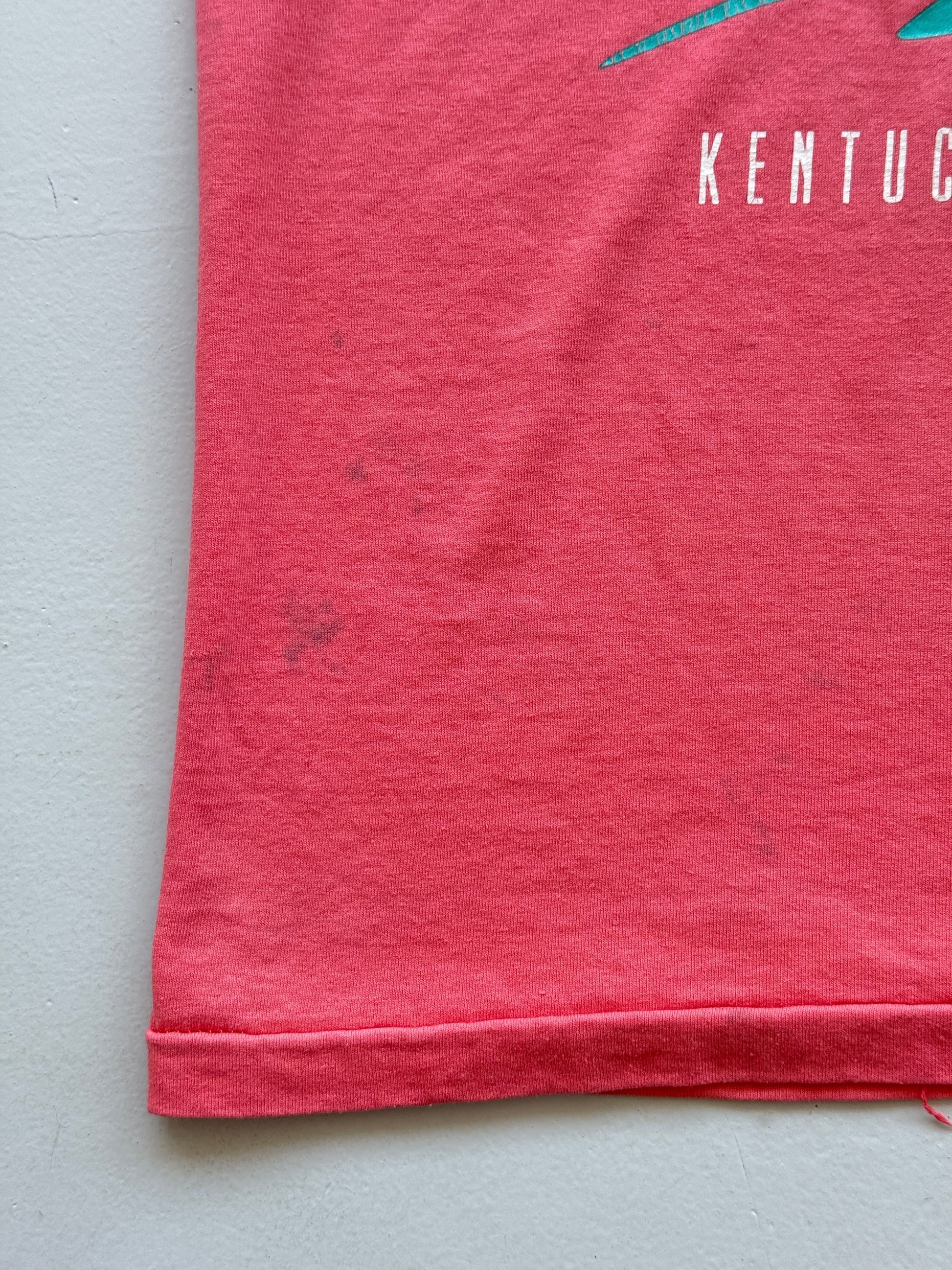 Pink Kentucky Derby Festival 90's Vintage Single Stitch Graphic T-Shirt - Large
