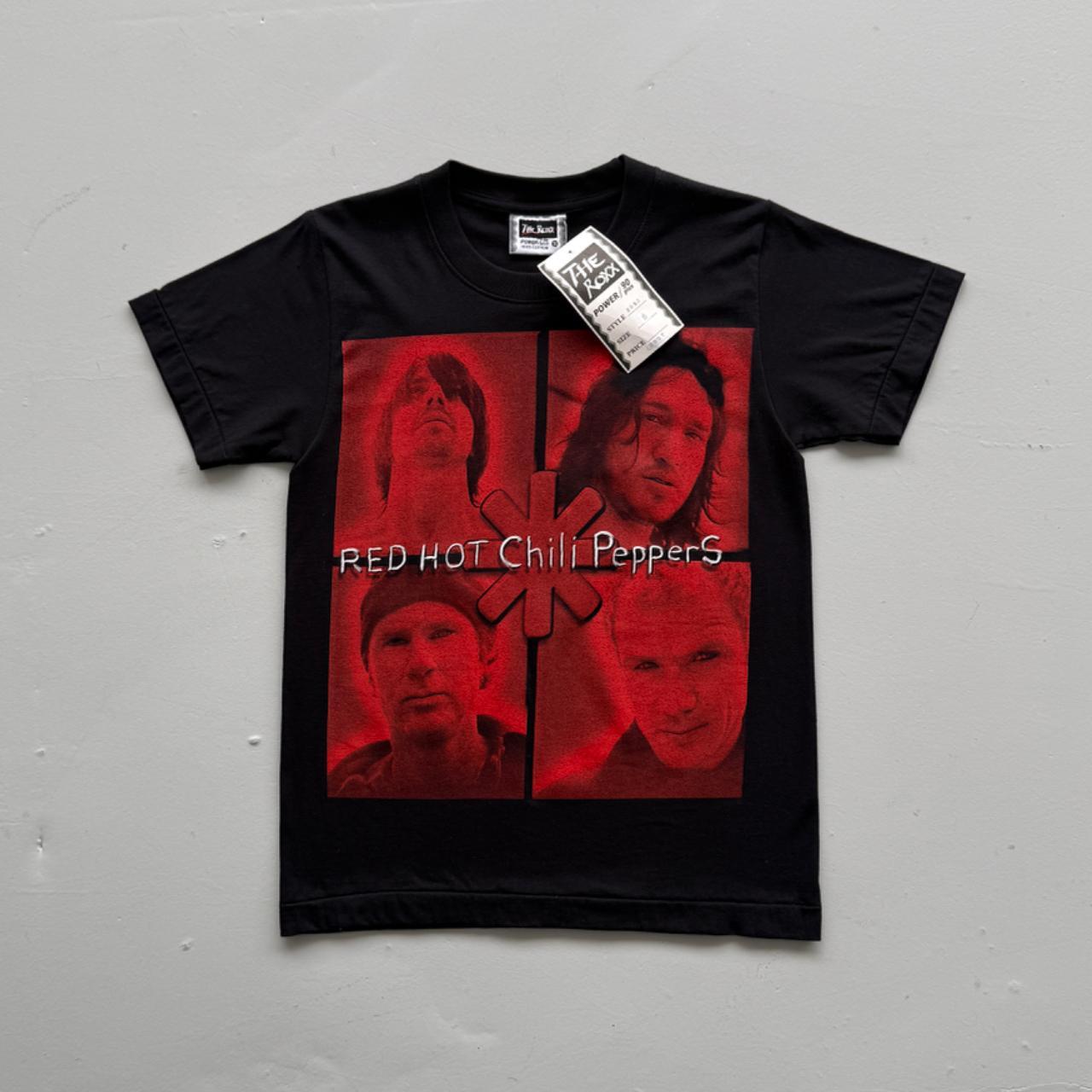 Black Red Hot Chilli Peppers 00s Deadstock Graphic T-Shirt - Small